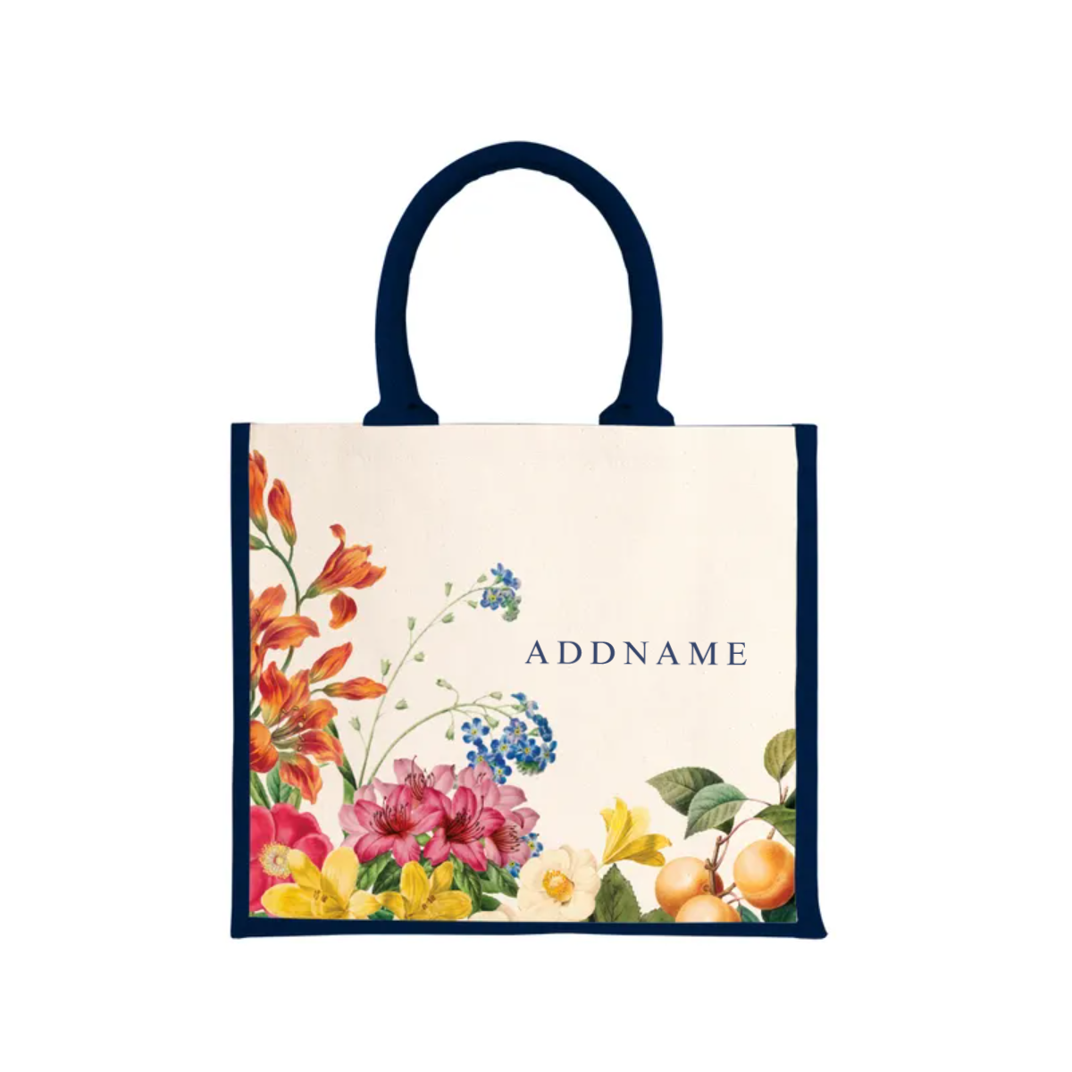 Countless Blessings Series - Navy Jute Bag