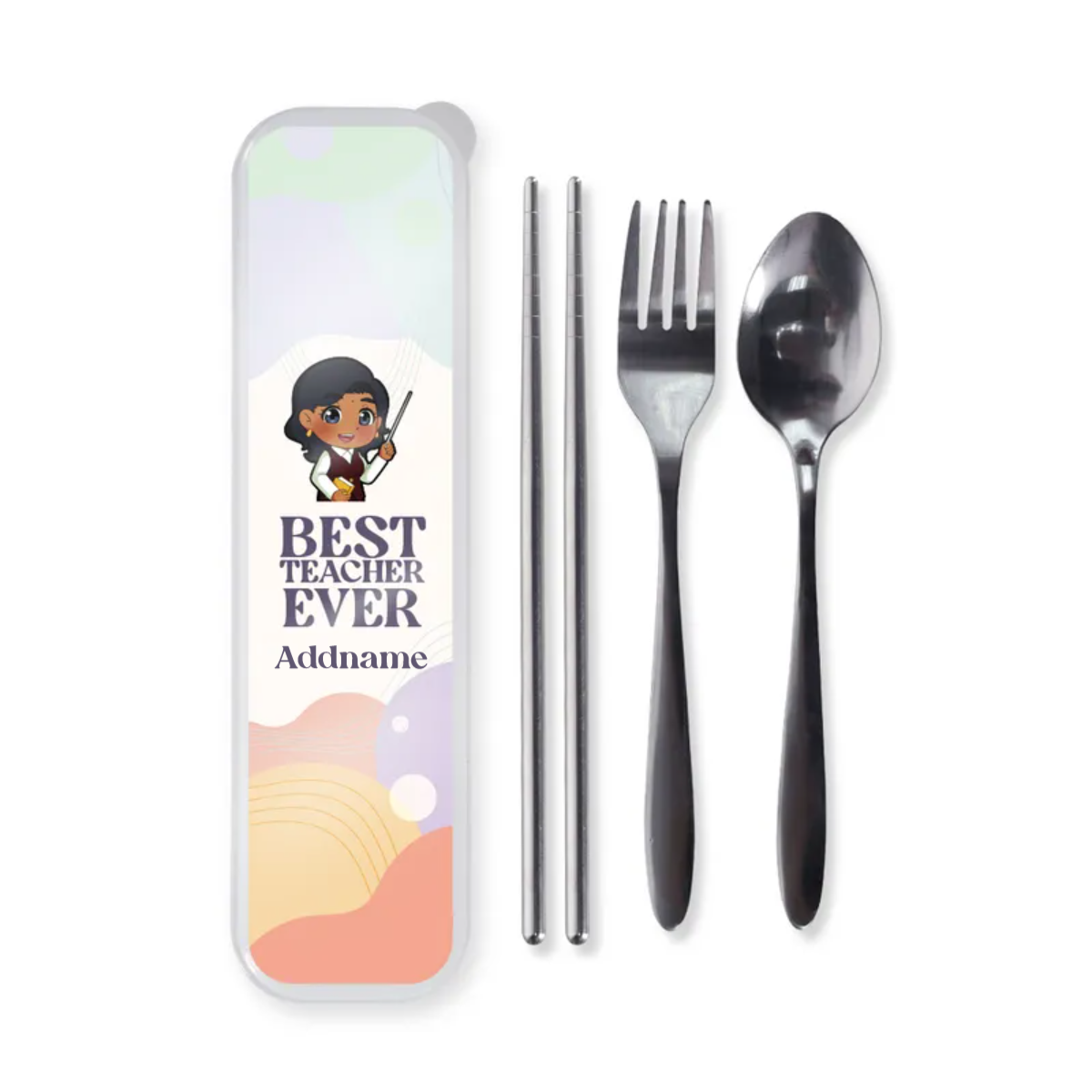 Chibi Best Teacher Ever Pastel Melody - Cutlery Set