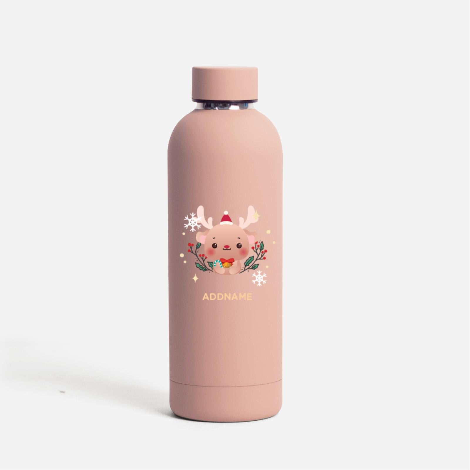 Christmas Cute Animal Series Mizu -  Reindeer Dusty Pink