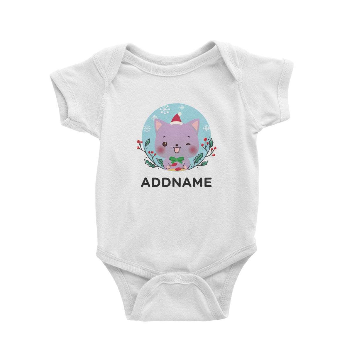 Christmas Cute Animal Series Cute Cat Baby Romper