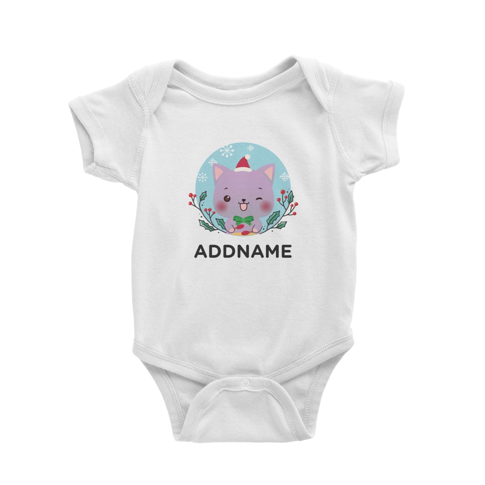 Christmas Cute Animal Series Cute Cat Baby Romper