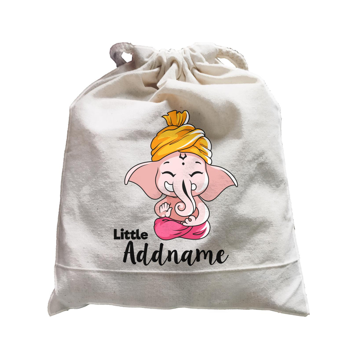 Cute Sitting Ganesha Meditating Little Addname Satchel