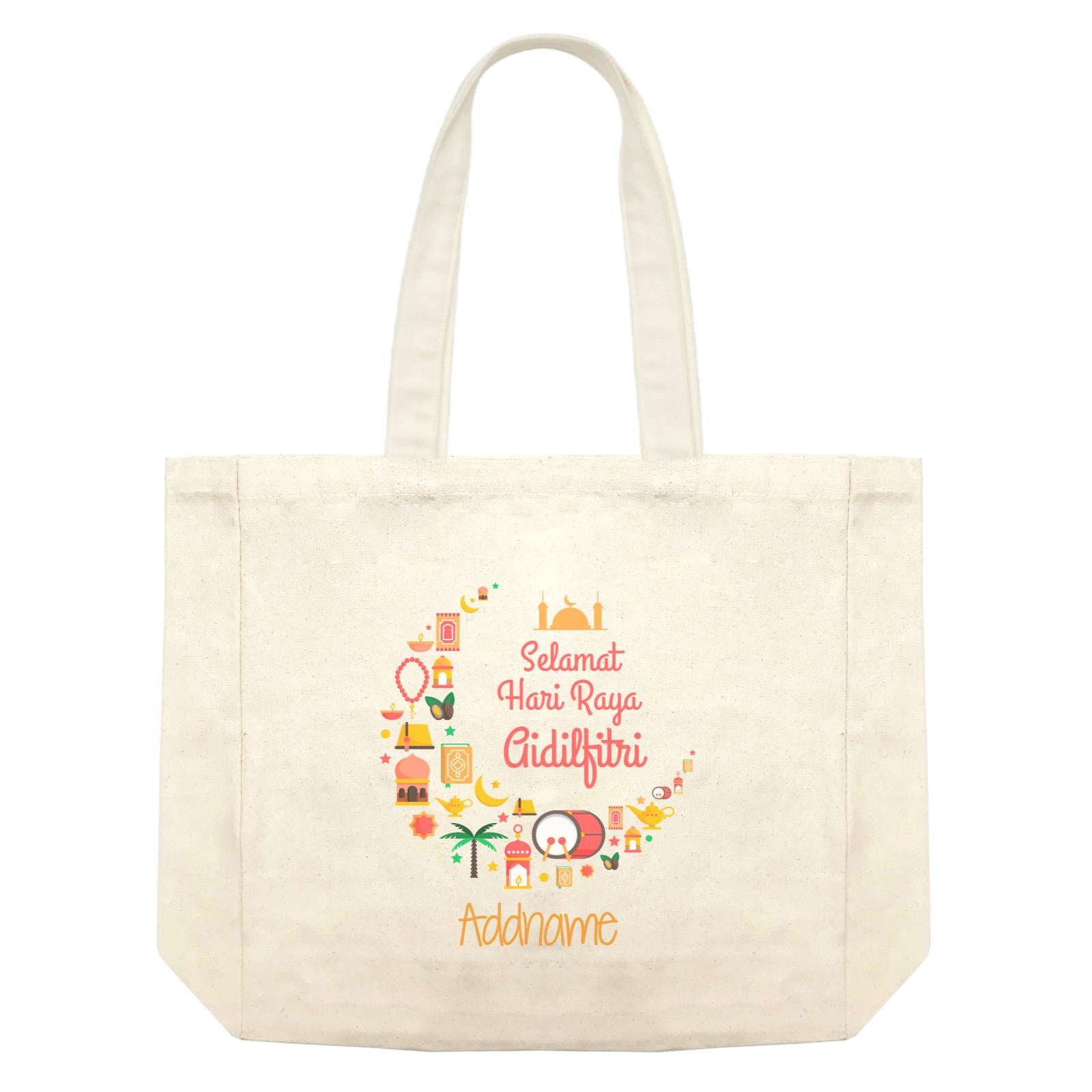Raya Moon Raya Icons Selamat Hari Aidilfitri Addname Shopping Bag