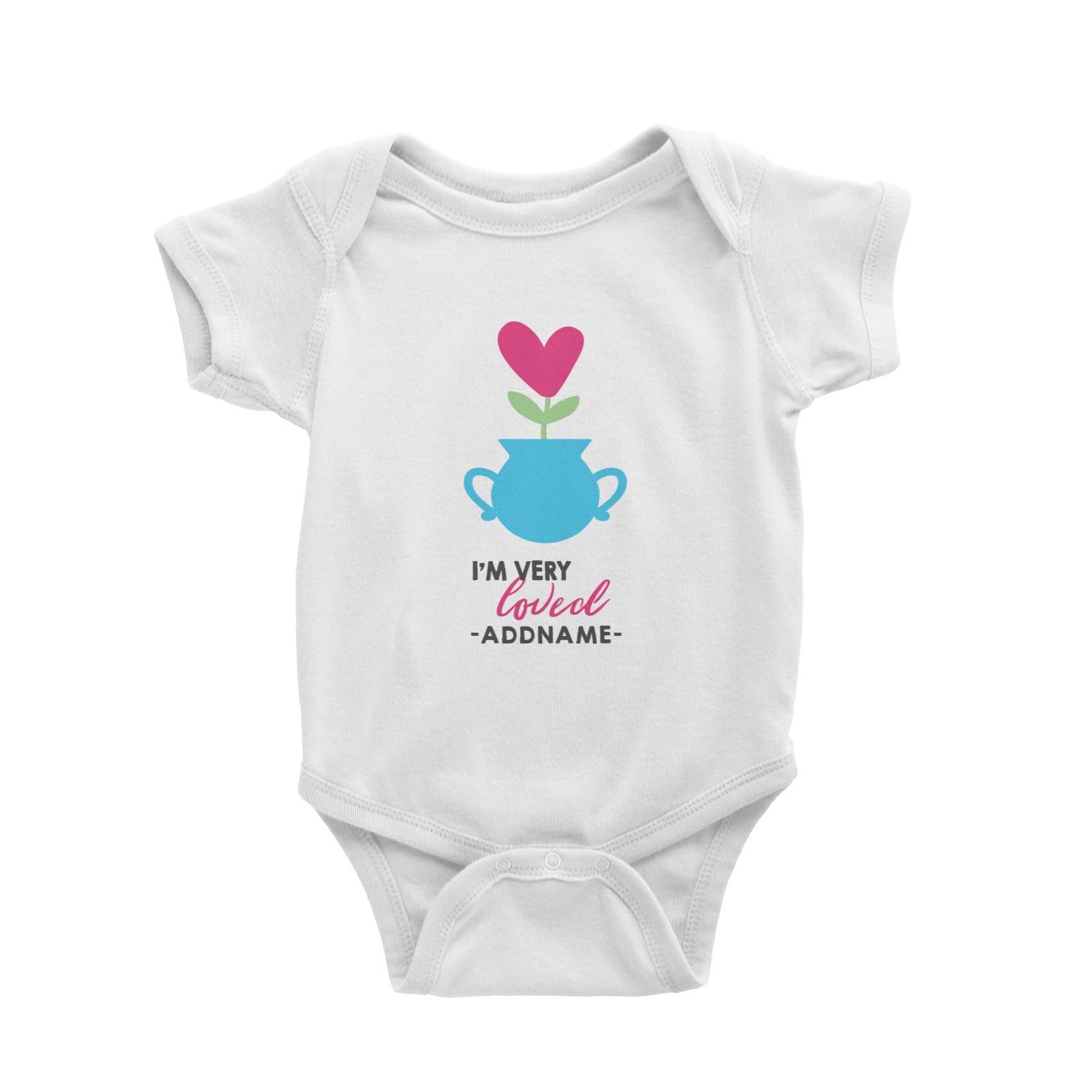 Nurturing I'm Very Loved Addname Baby Romper Love Matching Family Personalizable Designs