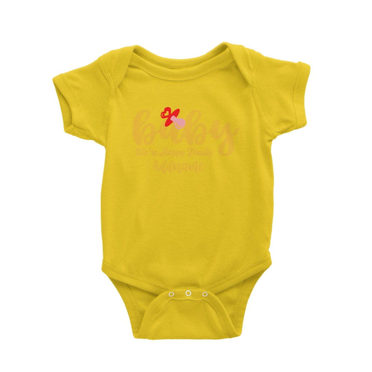 Baby We Are Happy Family Baby Romper