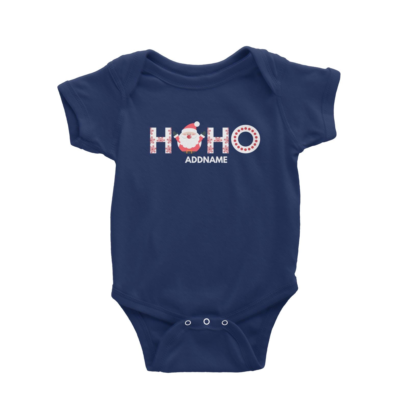 Christmas HOHO With Santa Claus Addname Baby Romper