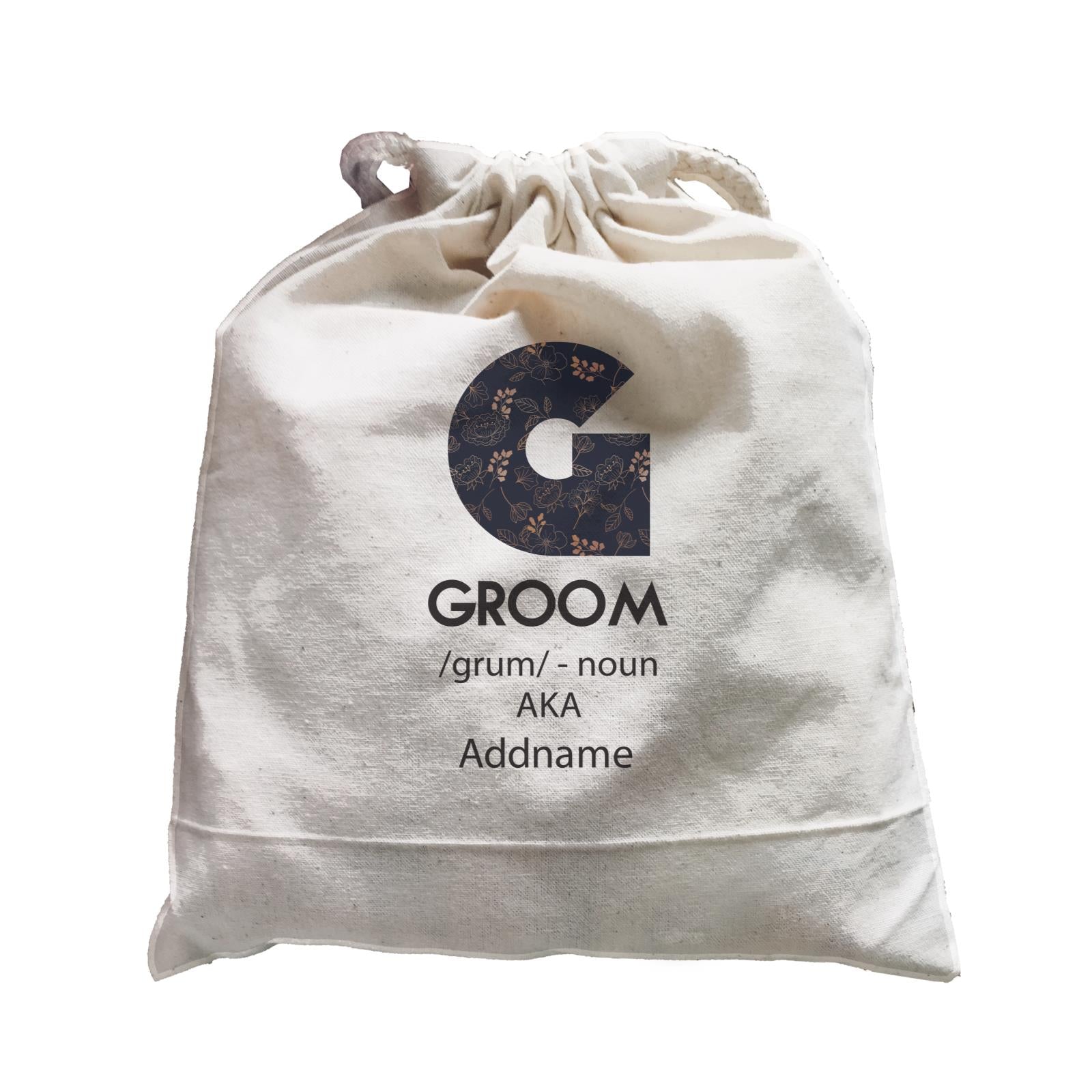 Wedding Troop Western G Floral Pattern Groom Addname Satchel