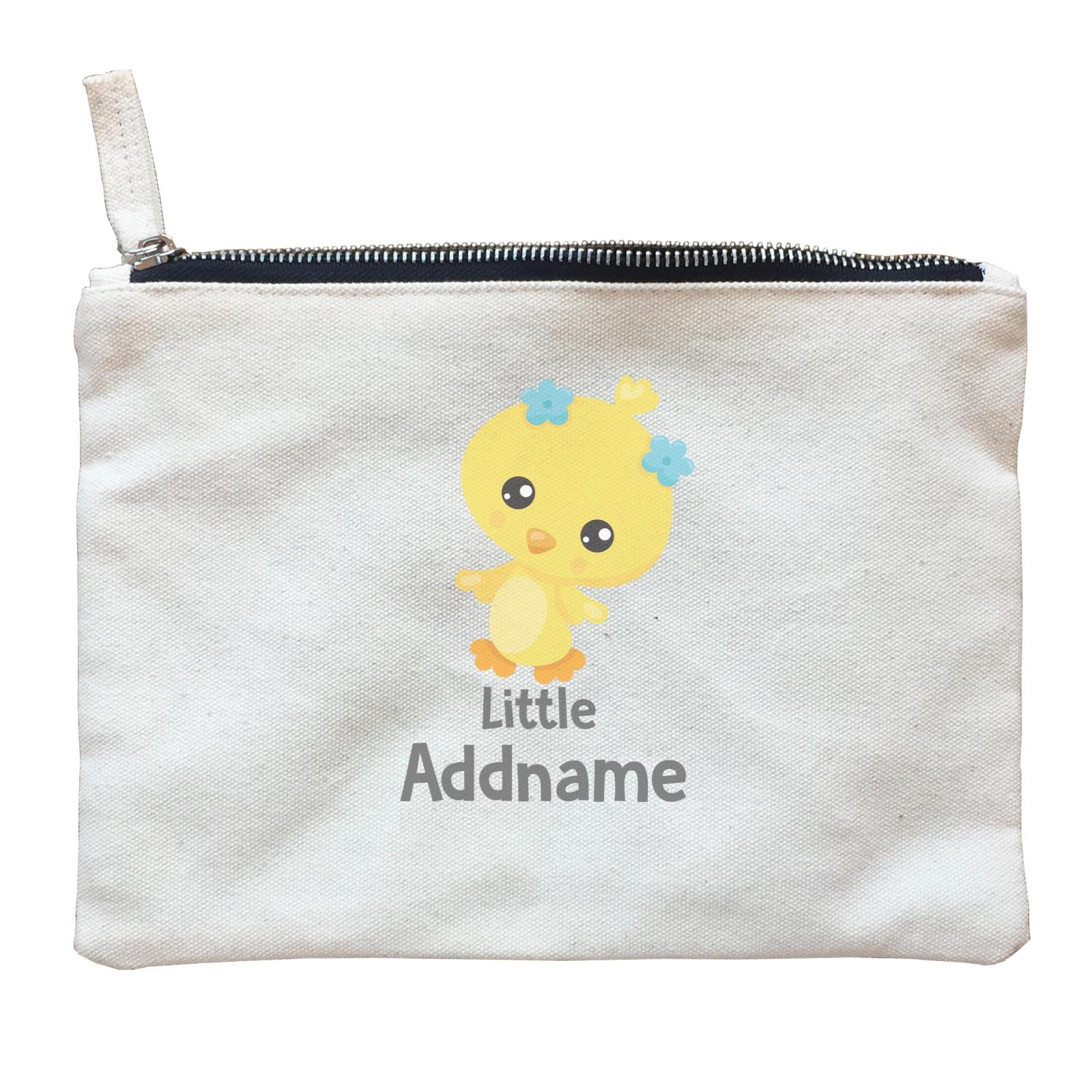 Spring Animals Chick Little Addname Zipper Pouch