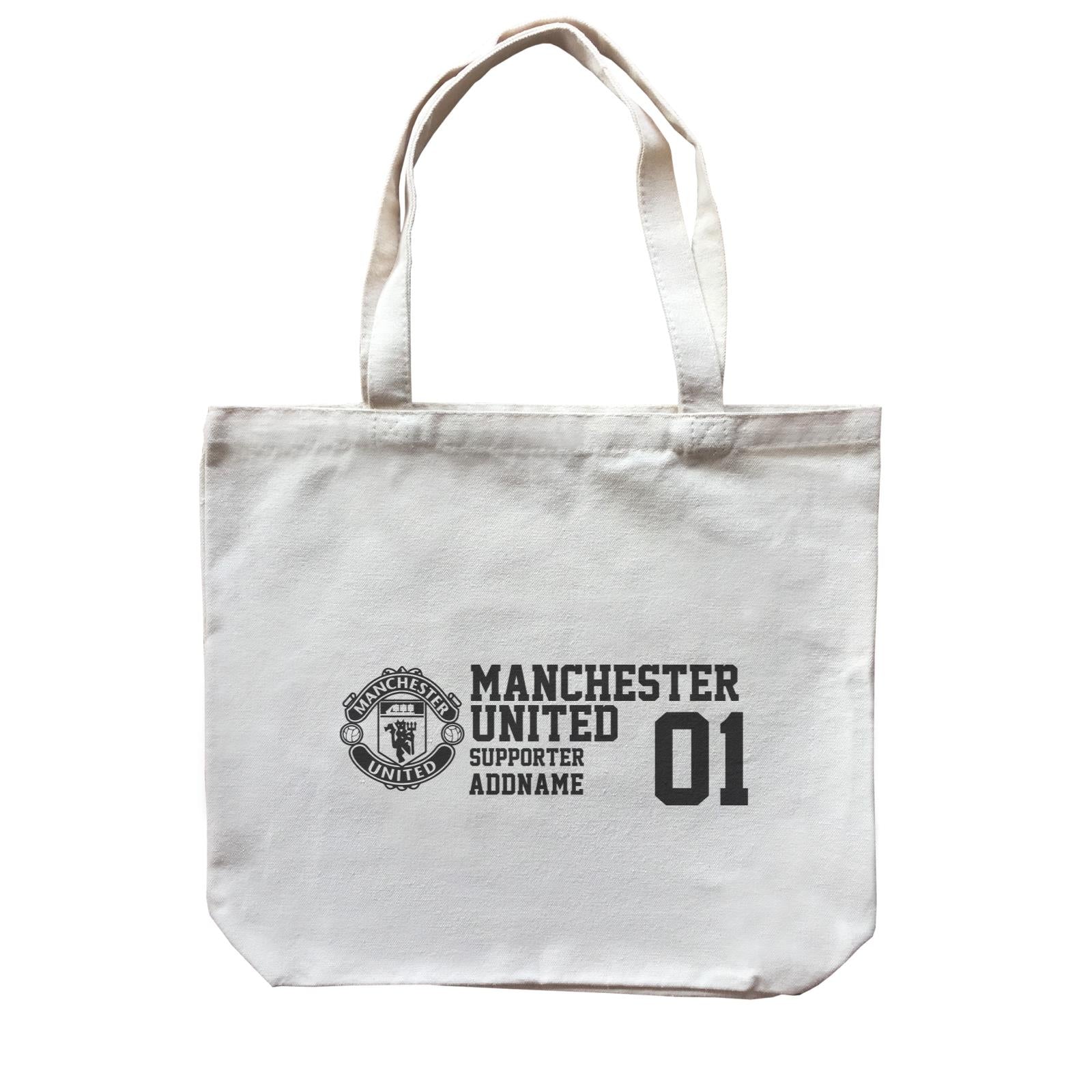 Manchester United Football Supporter Accessories Addname Canvas Bag