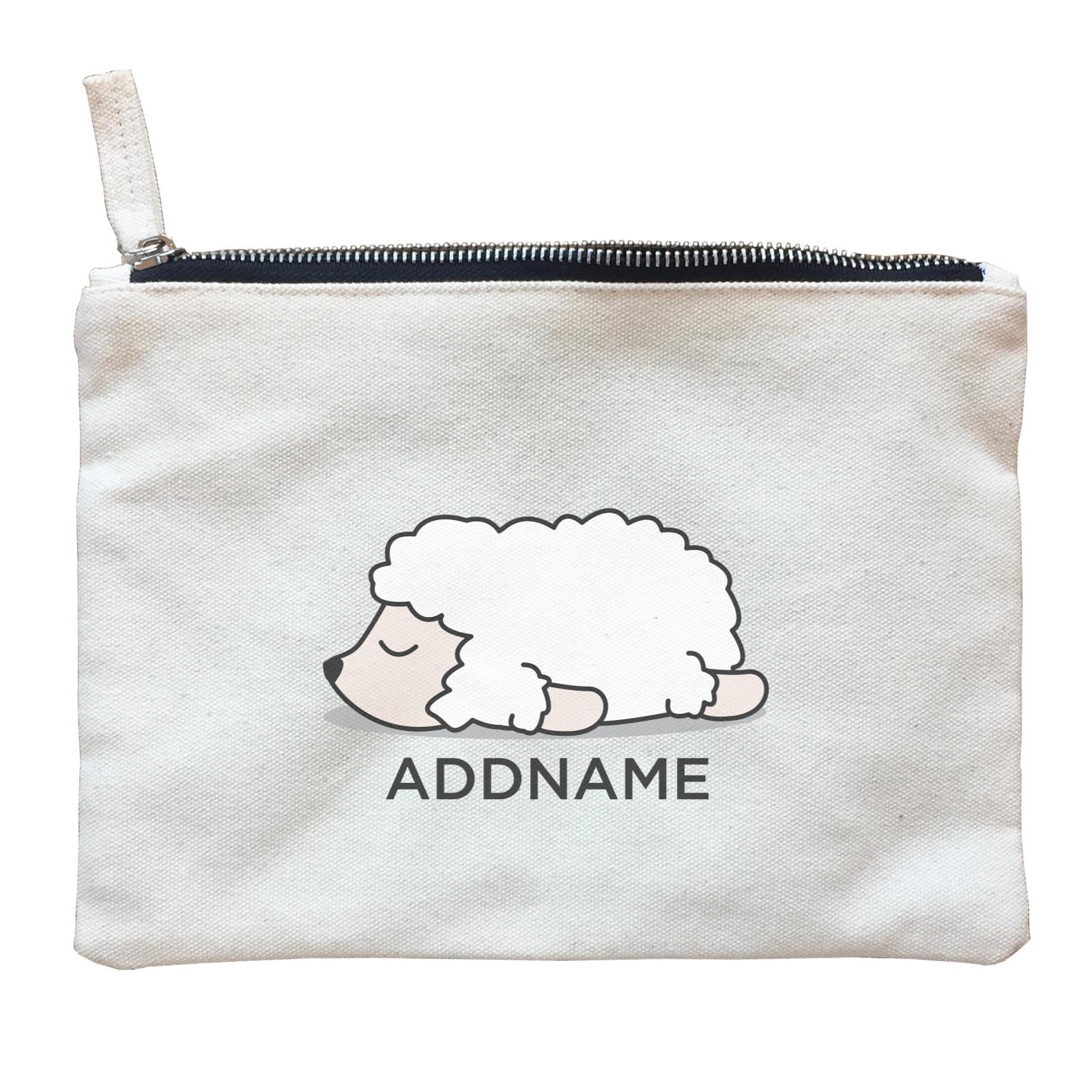 Lazy Sheep Addname Zipper Pouch