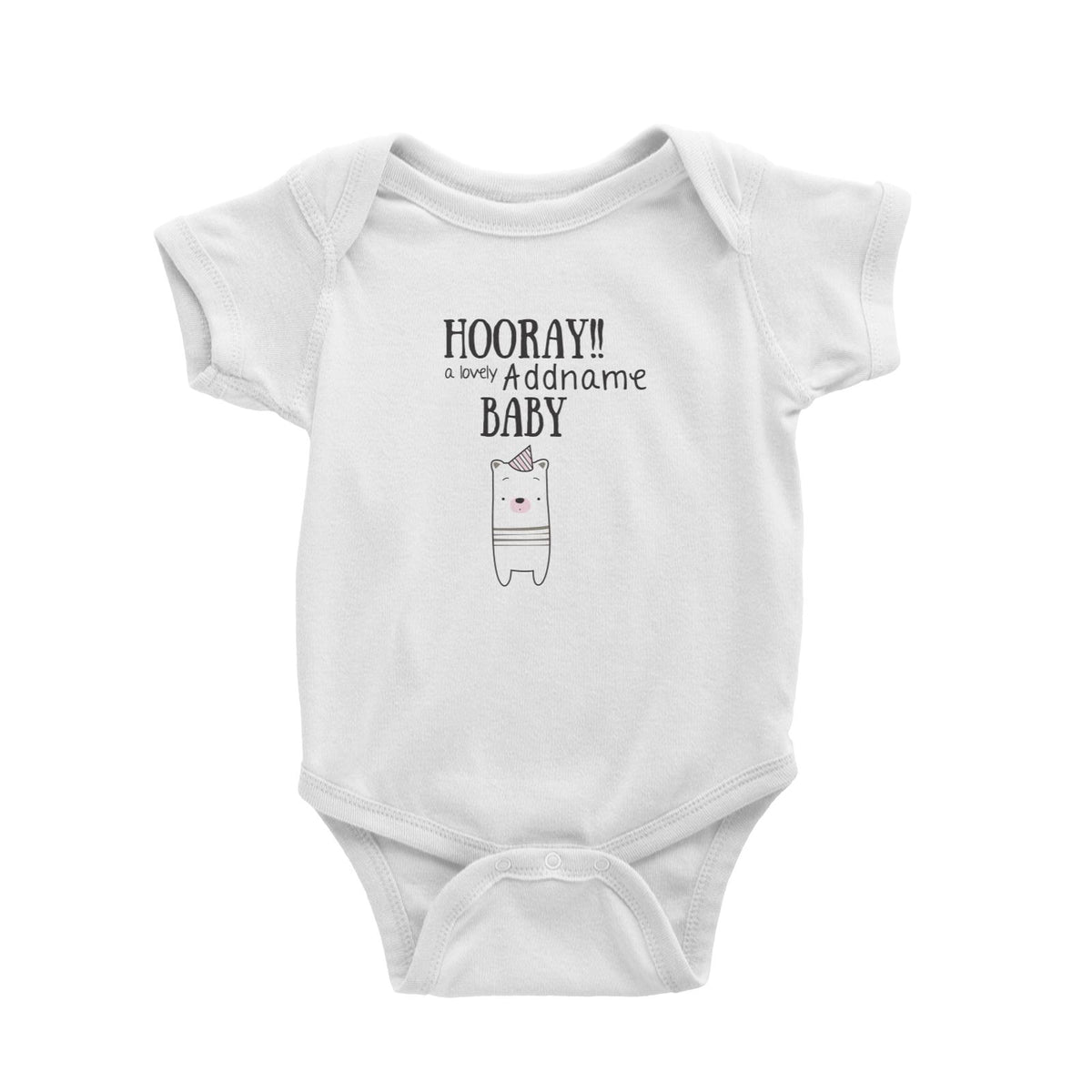 Cute Animals and Friends Series 2 Bear Hooray A Lovely Addname Baby Baby Romper