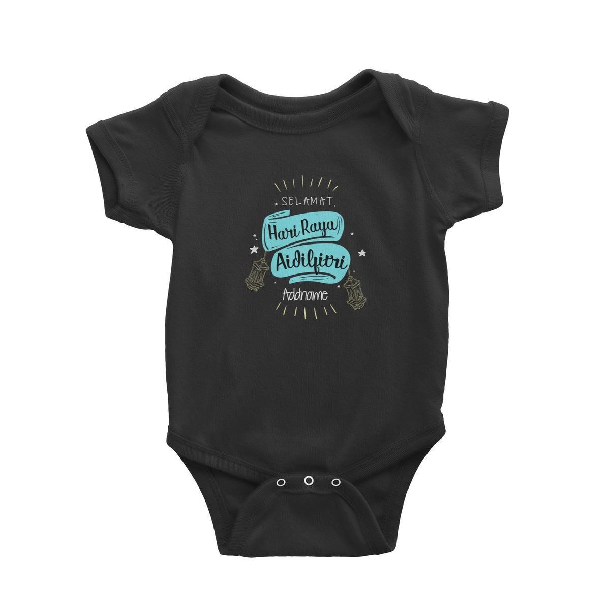 Raya Banner Selamat Hari Raya Aidilfitri Addname Baby Romper