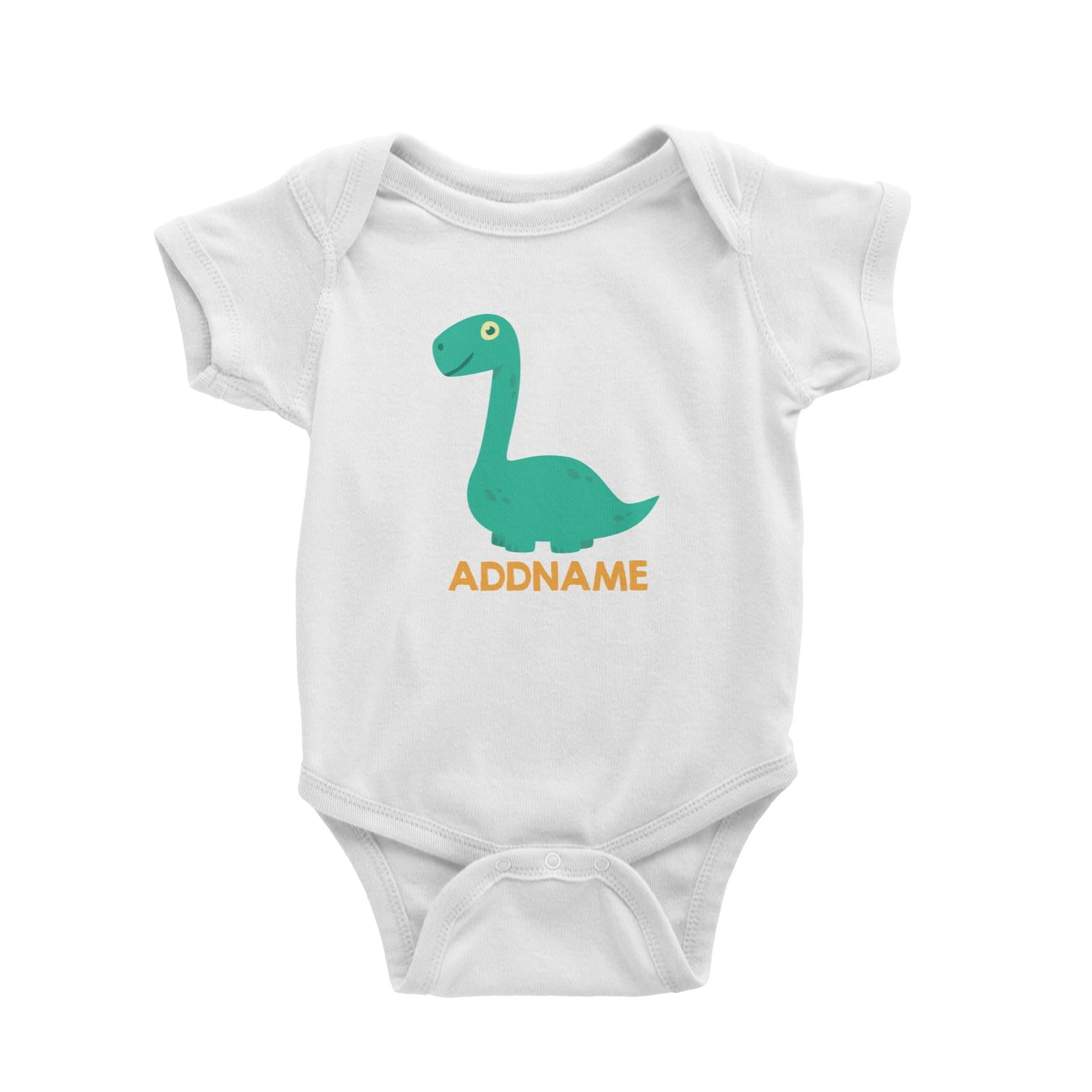 Cute Long Neck Dinosaur Personalizable Design Baby Romper
