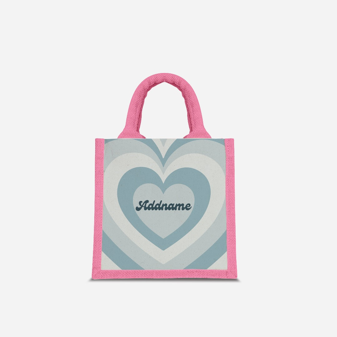 Affection Series Half Lining Lunch Bag  - Bubbles Light Pink