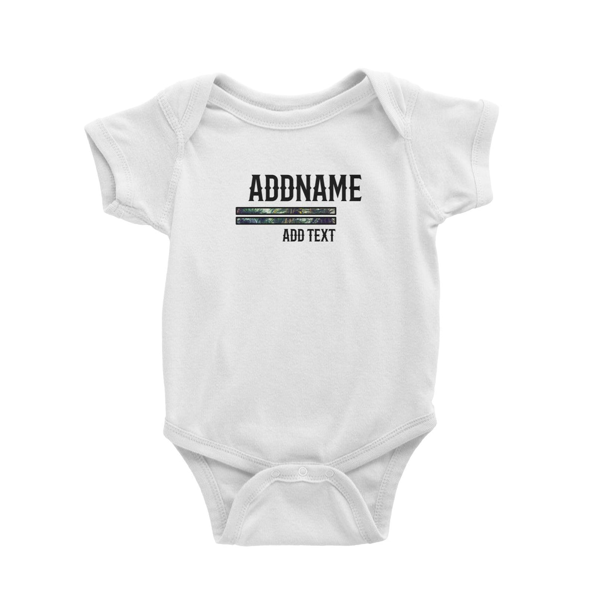 Beach Trees Bars Personalizable with Name Year and Text Baby Romper