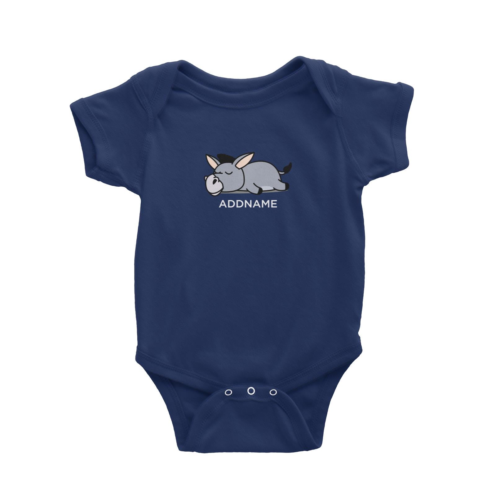 Lazy Donkey Addname Baby Romper