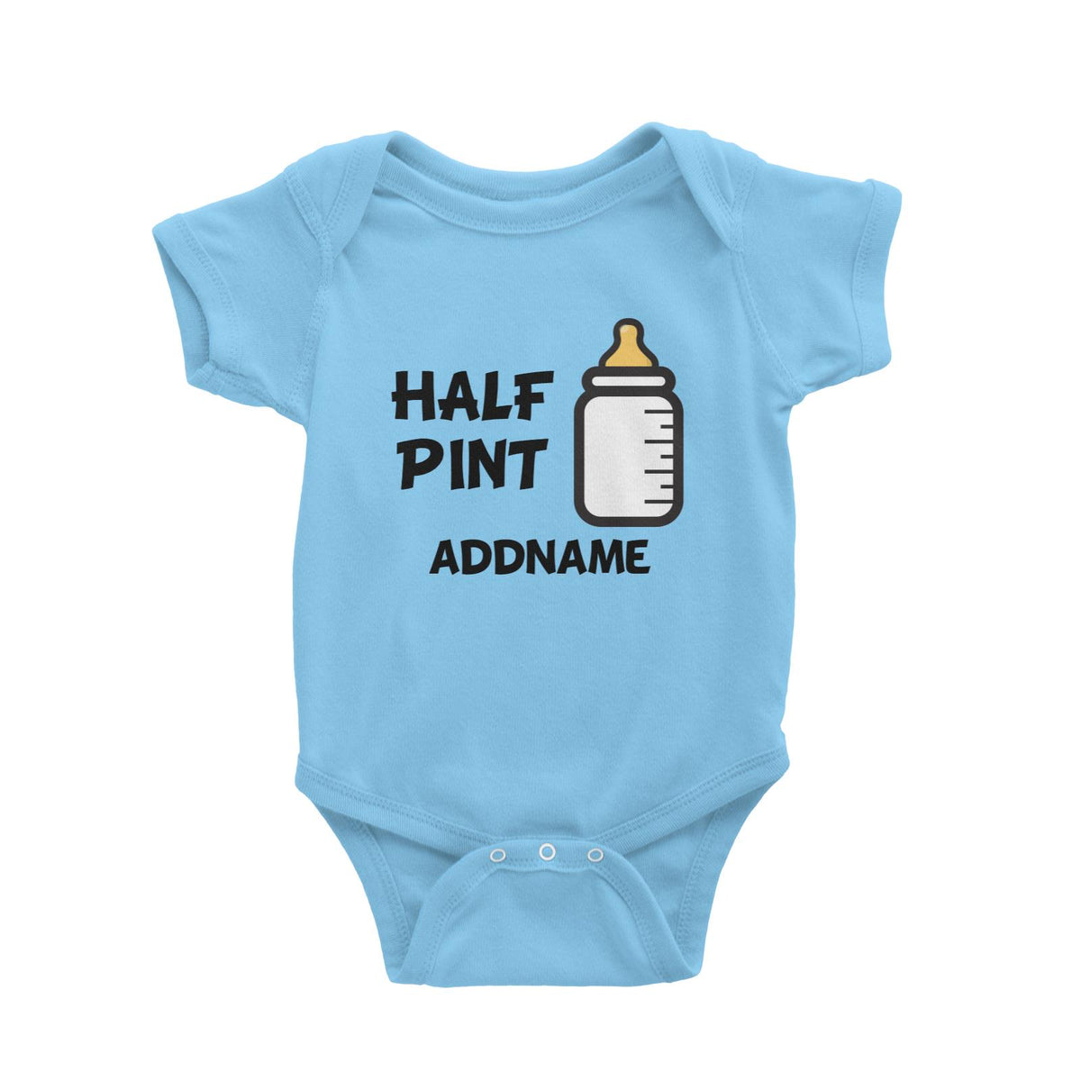 Drinking Buddies Half Pint of Milk Baby Romper