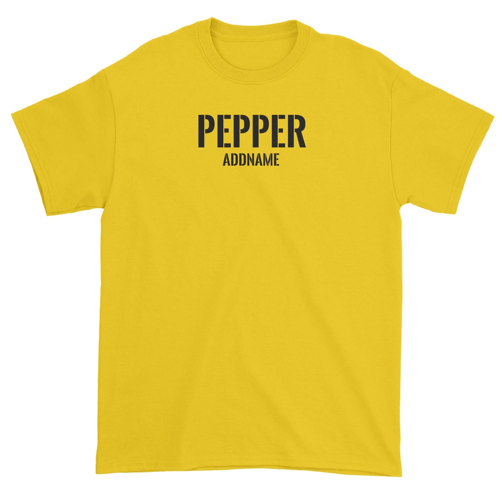 Couple Series Pepper Addname Unisex T-Shirt