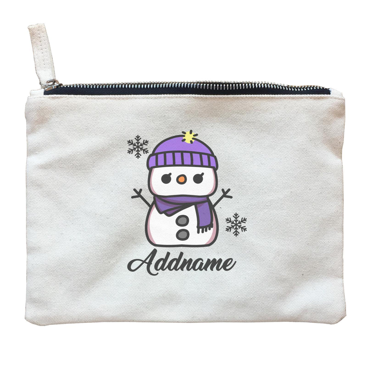 Xmas Mama Snowman Zipper Pouch