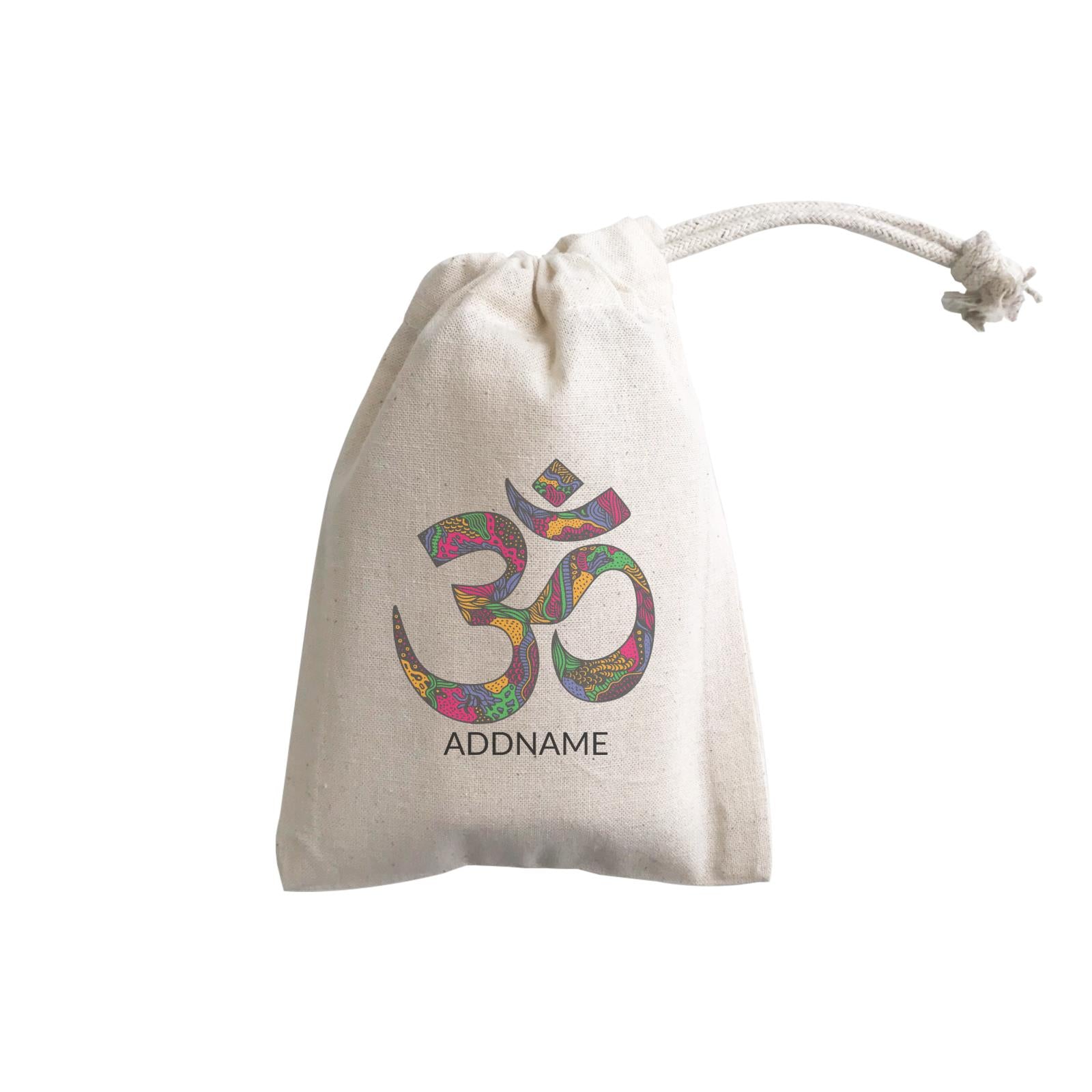 Decorative OM Symbol Addname GP Gift Pouch