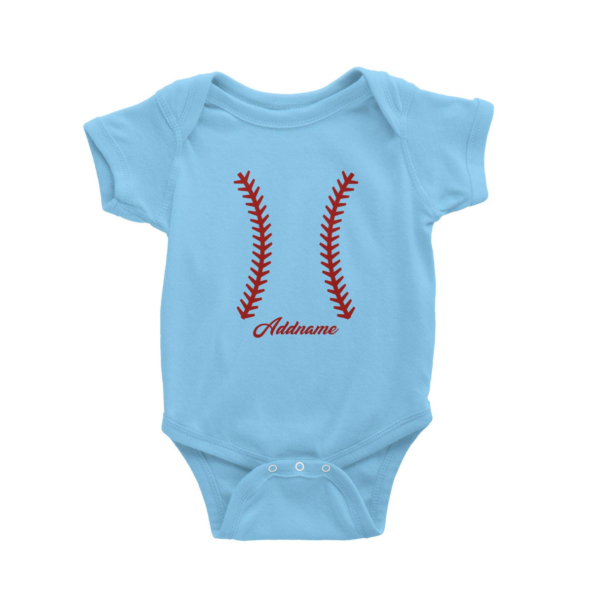 Baseball Team Stitch Baby Romper