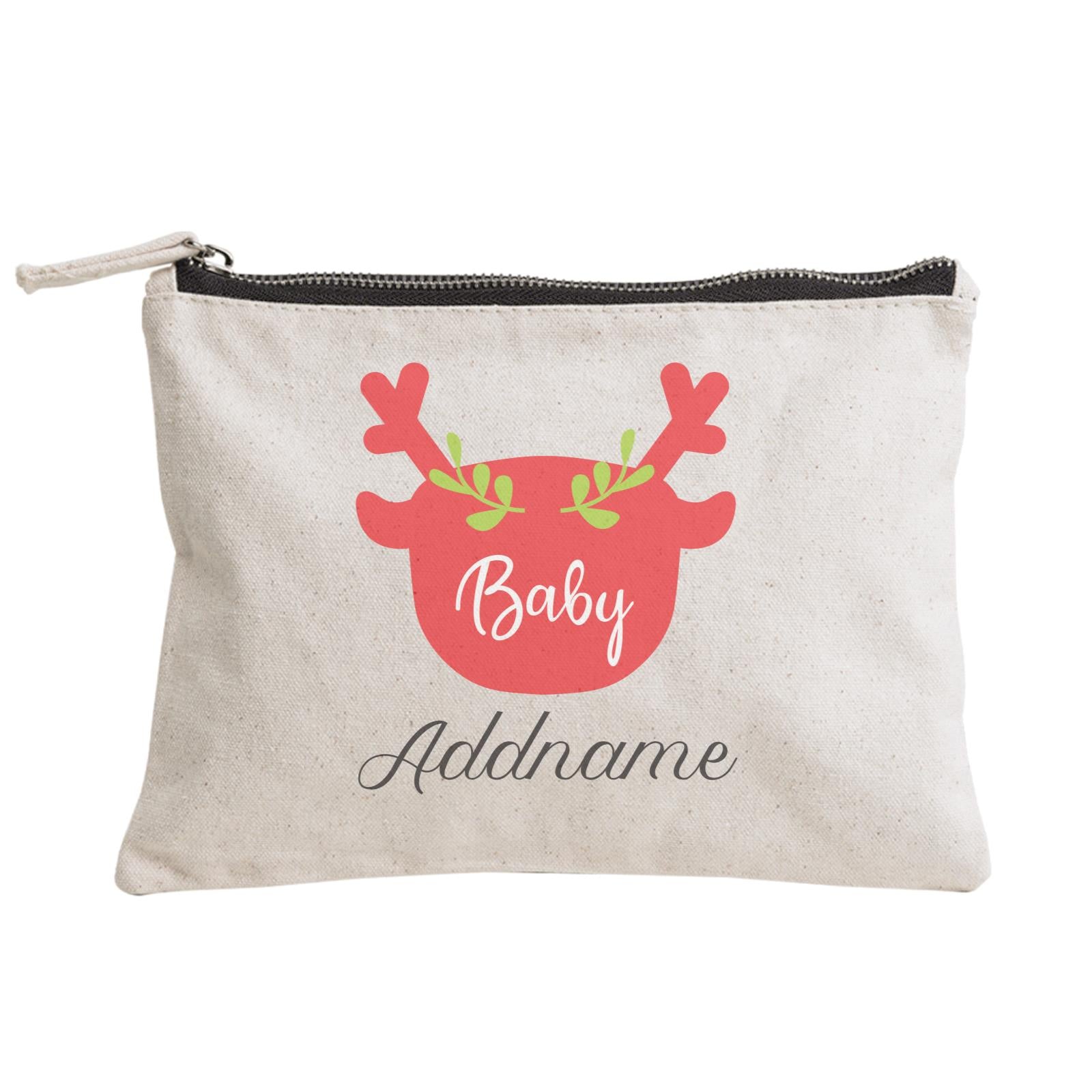 Christmas Series Baby Silhouette Reindeer Zipper Pouch