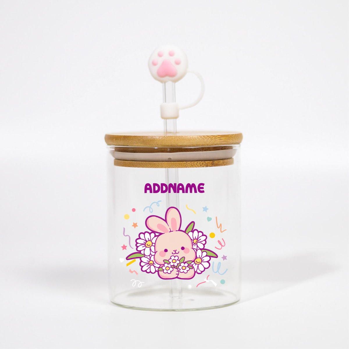 Cutesy Series Canicup - Rabbit With Daisies