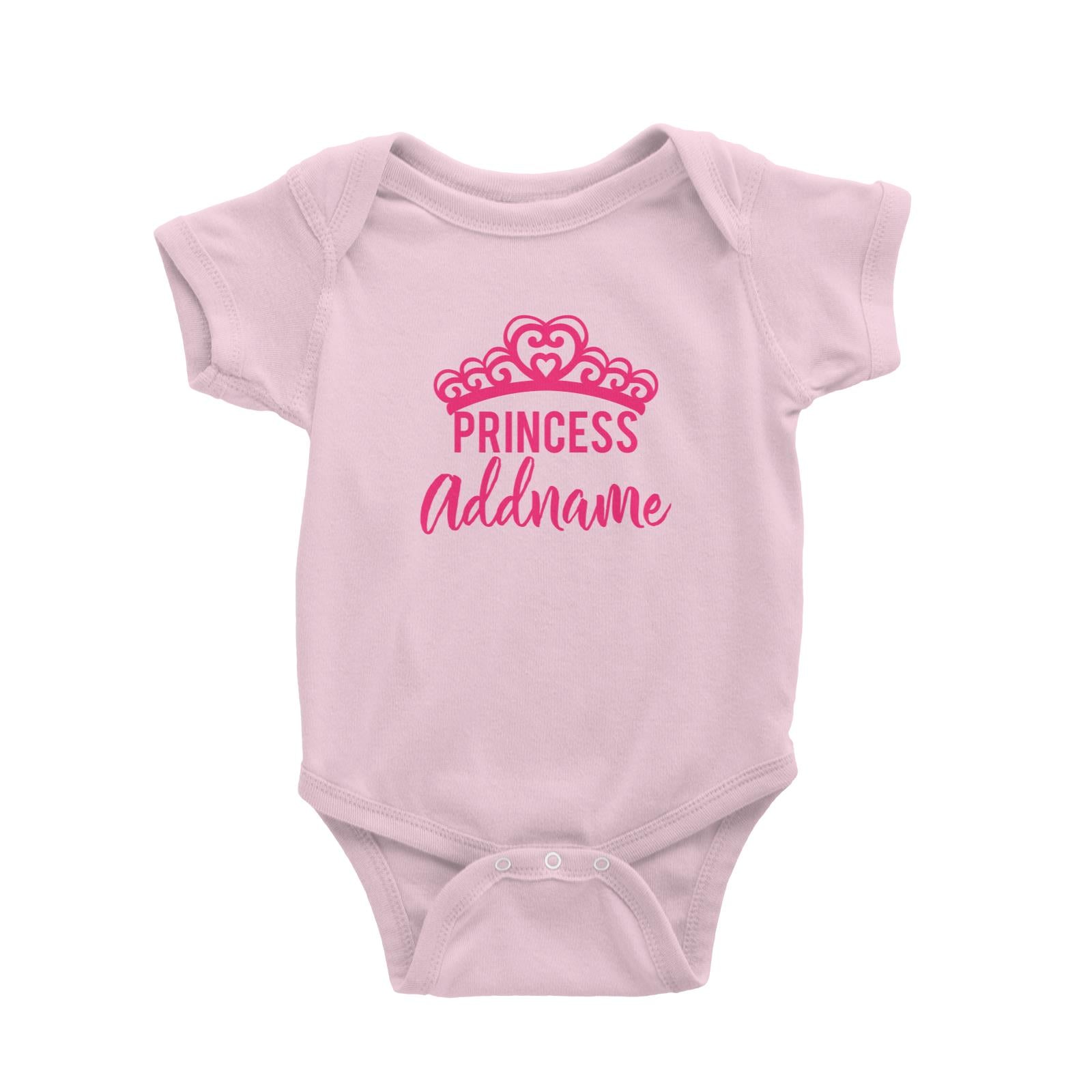 Princess Addname with Tiara Baby Romper