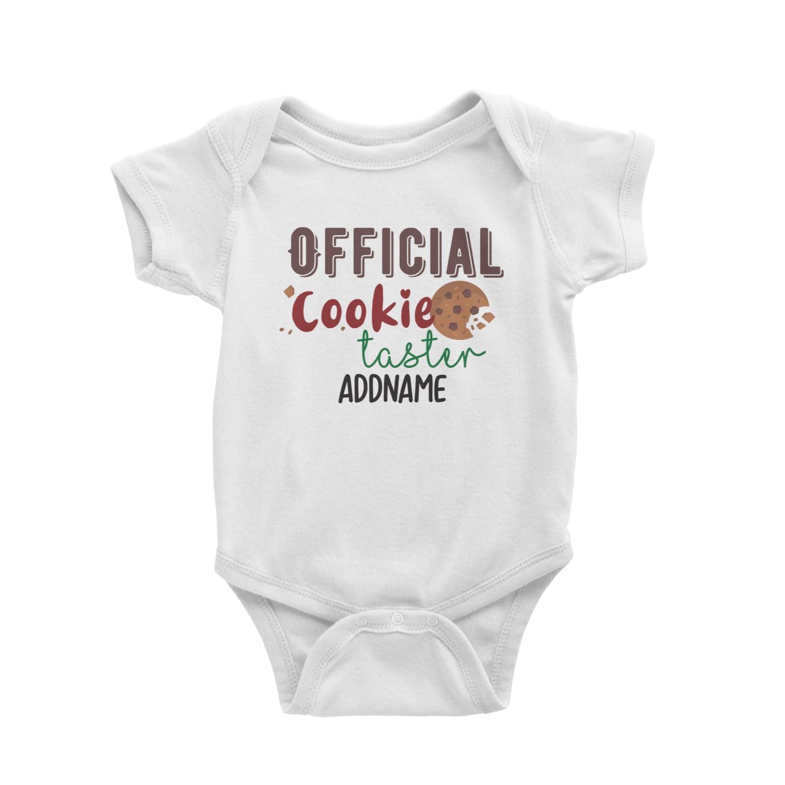 Xmas Official Cookie Taster Baby Romper