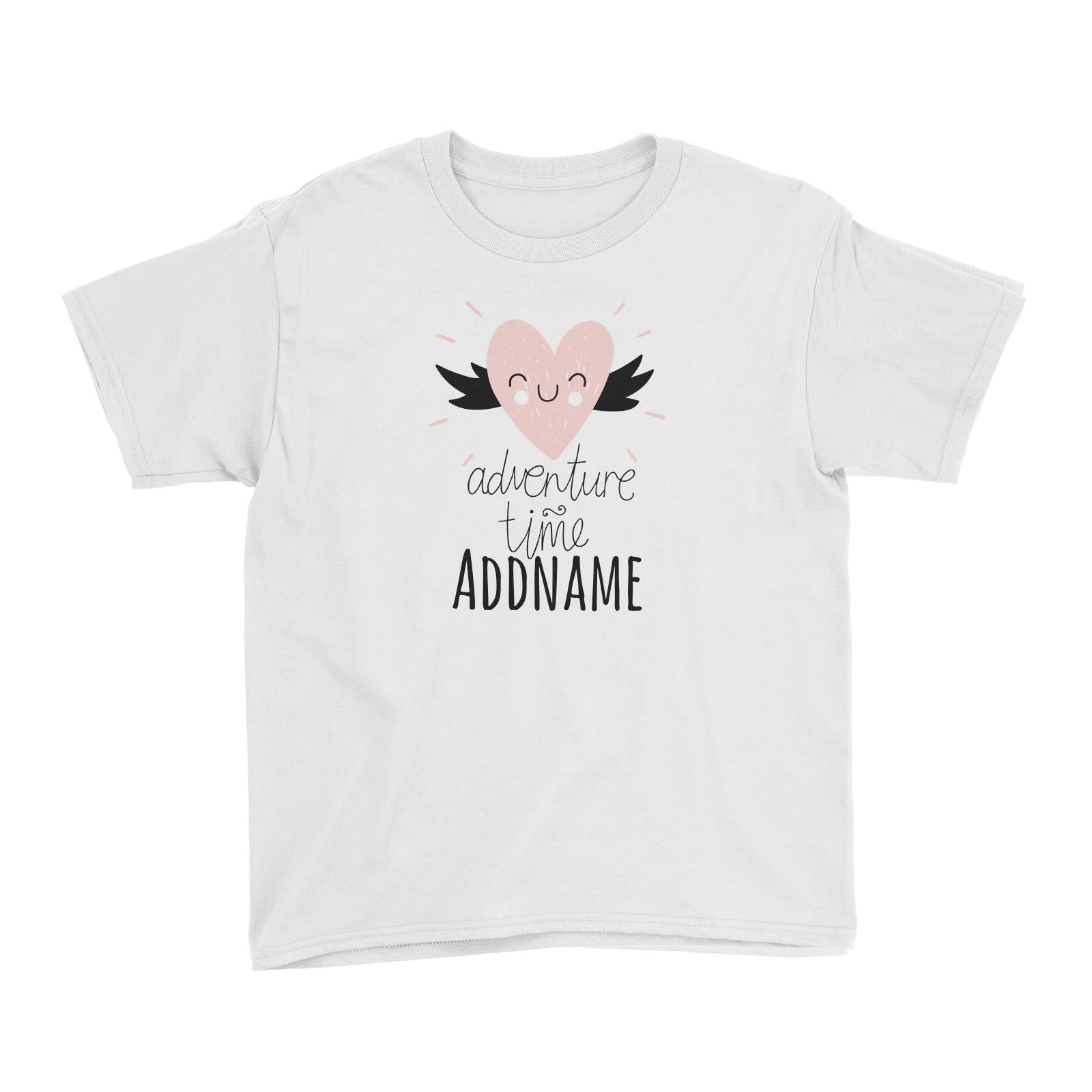 Drawn Newborn Element Adventure Time Heart Wings Addname Kid's T-Shirt