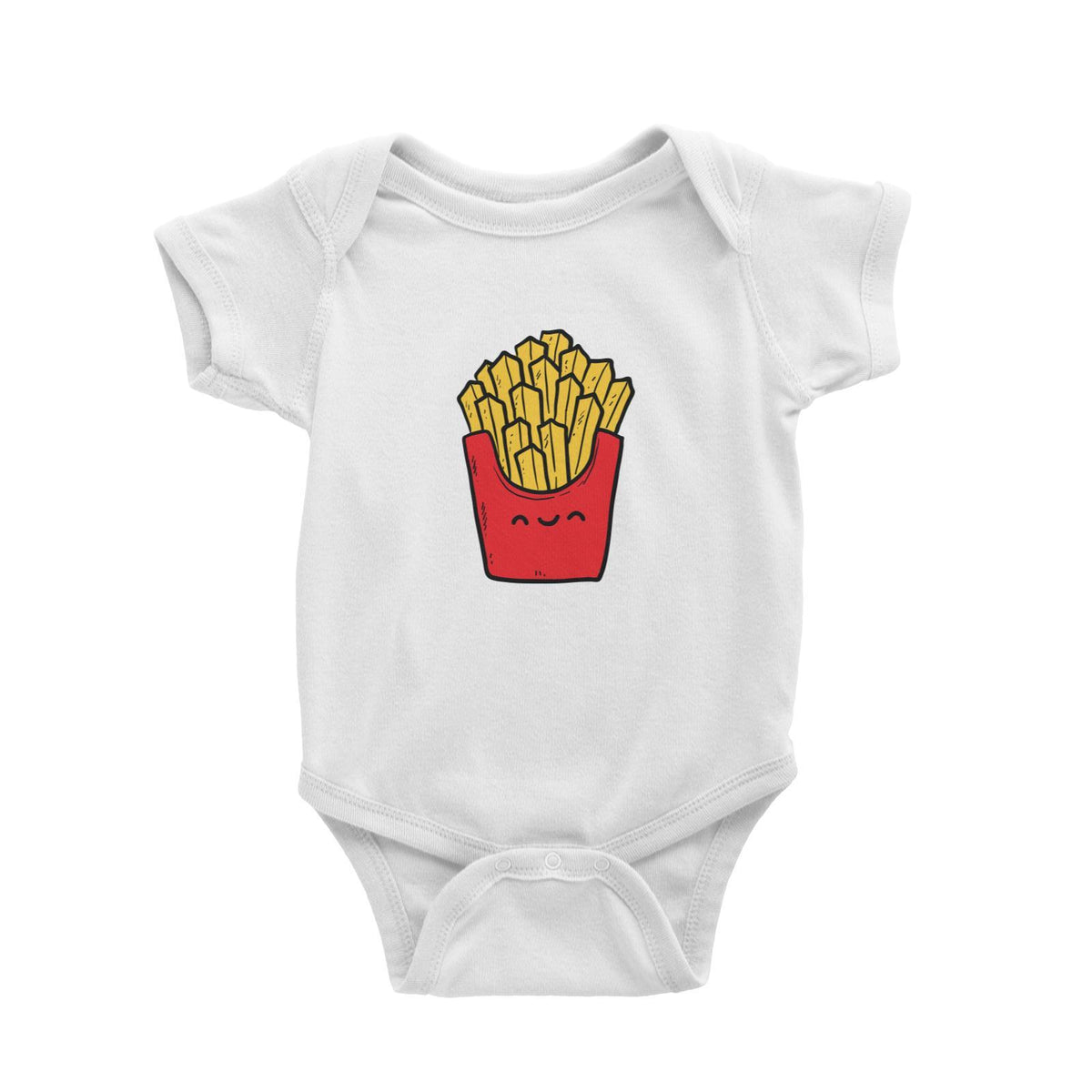 Fast Food Fries Baby Romper  Matching Family Comic Cartoon