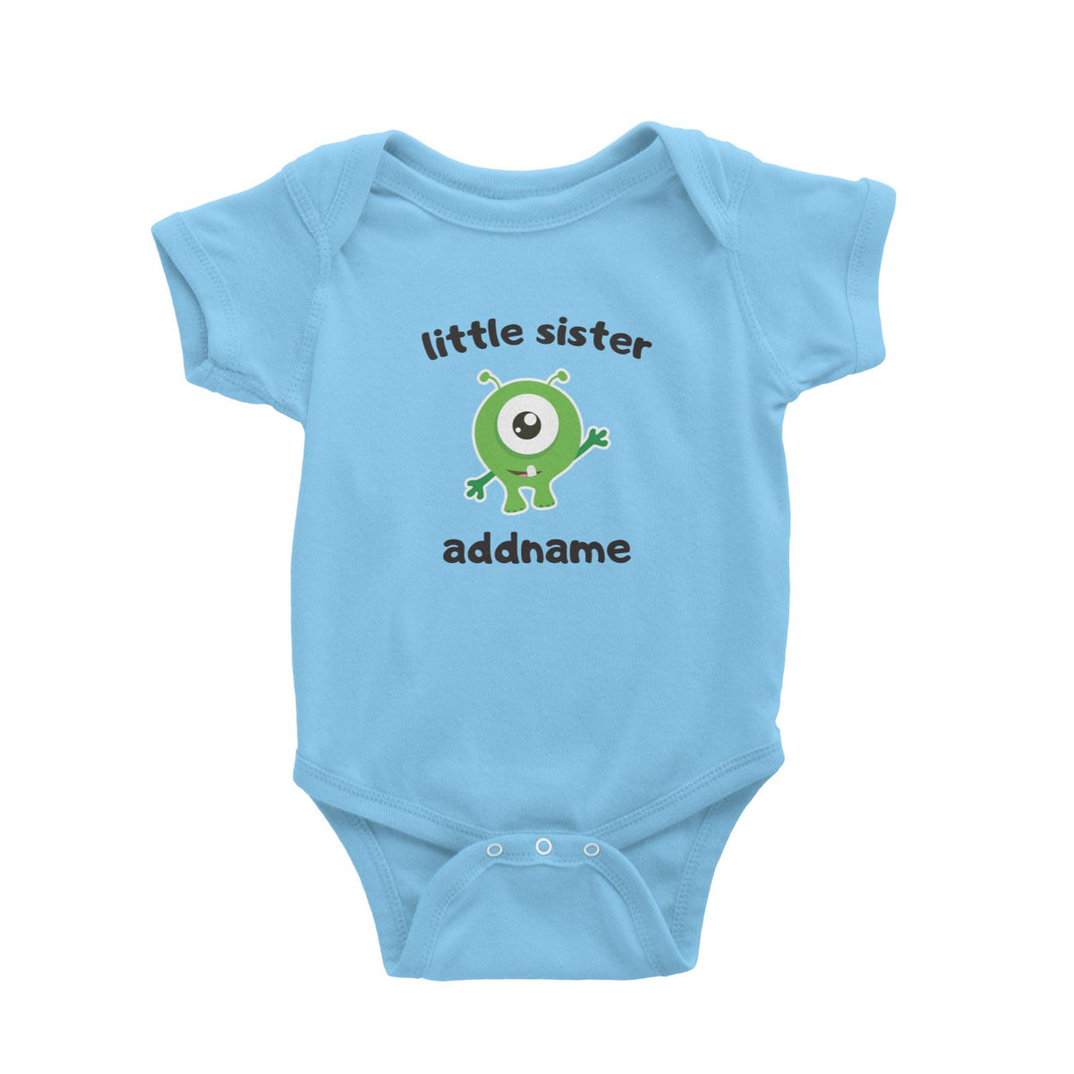 Cute Monster Little Sister Baby Romper