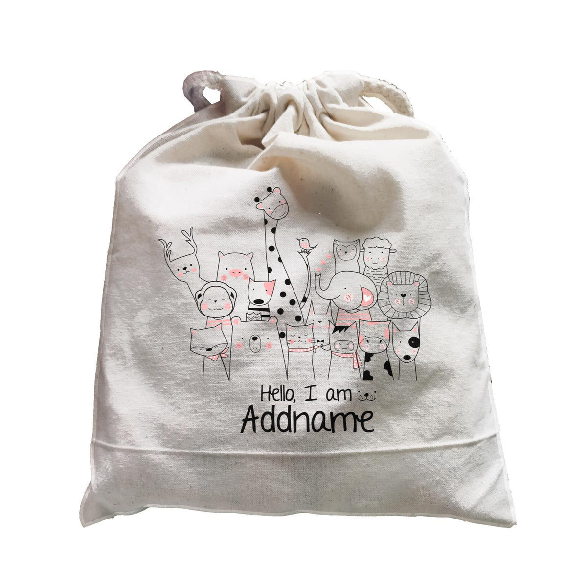Cute Animals And Friends Series Animal Group Hello I Am Addname Satchel