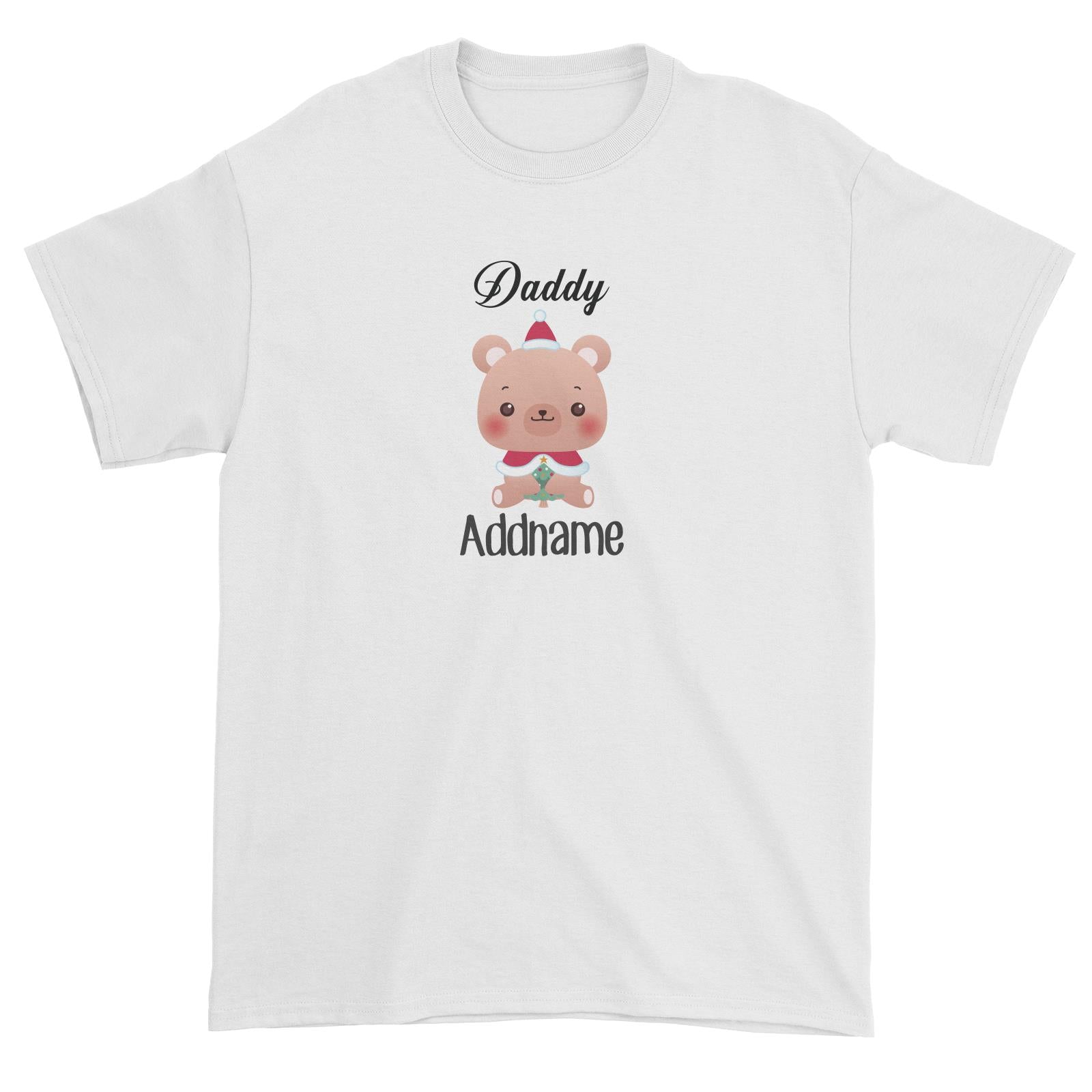 Christmas Cute Animal Series Daddy Bear Unisex T-Shirt