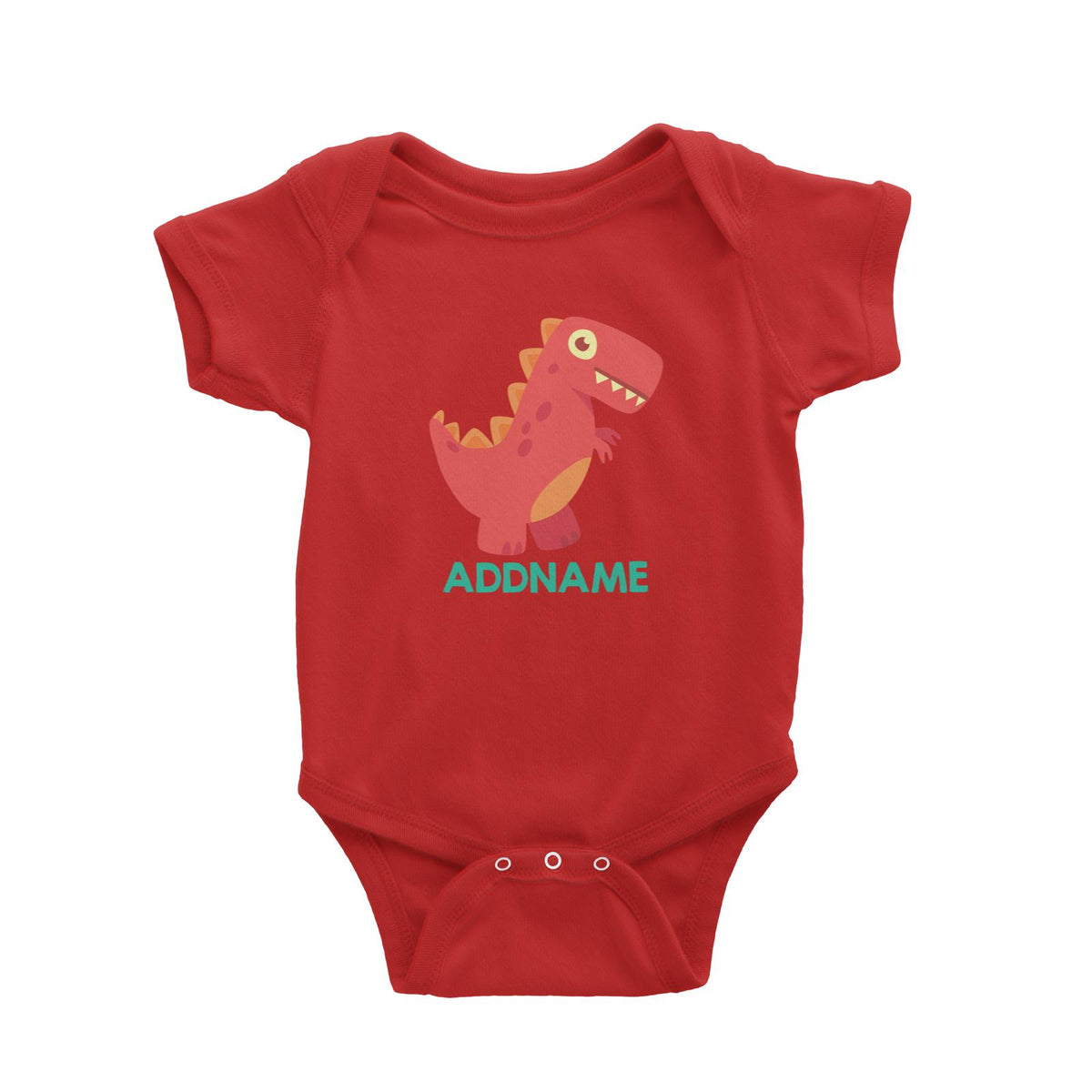 Cute T-Rex Dinosaur Personalizable Design Baby Romper