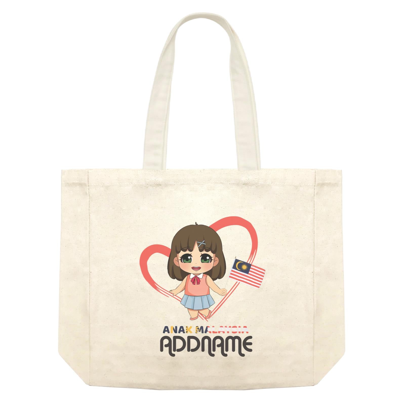 Merdeka Series Anak Malaysia Love Chinese Girl Addname Shopping Bag