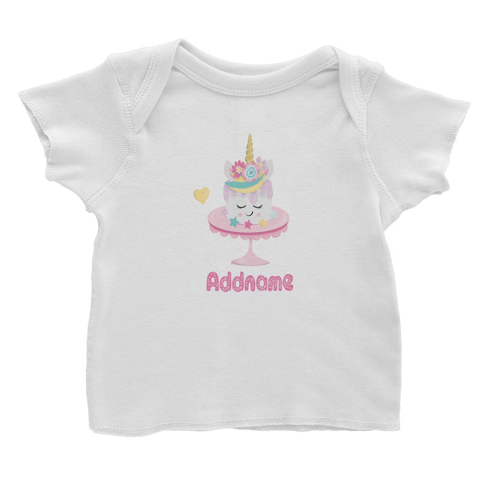 Magical Sweets Birthday Unicorn Cake Addname Baby T-Shirt