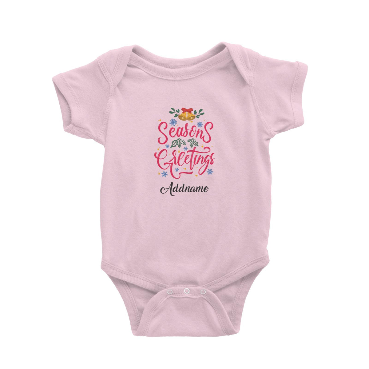 Christmas Series Season's Greetings Baby Romper
