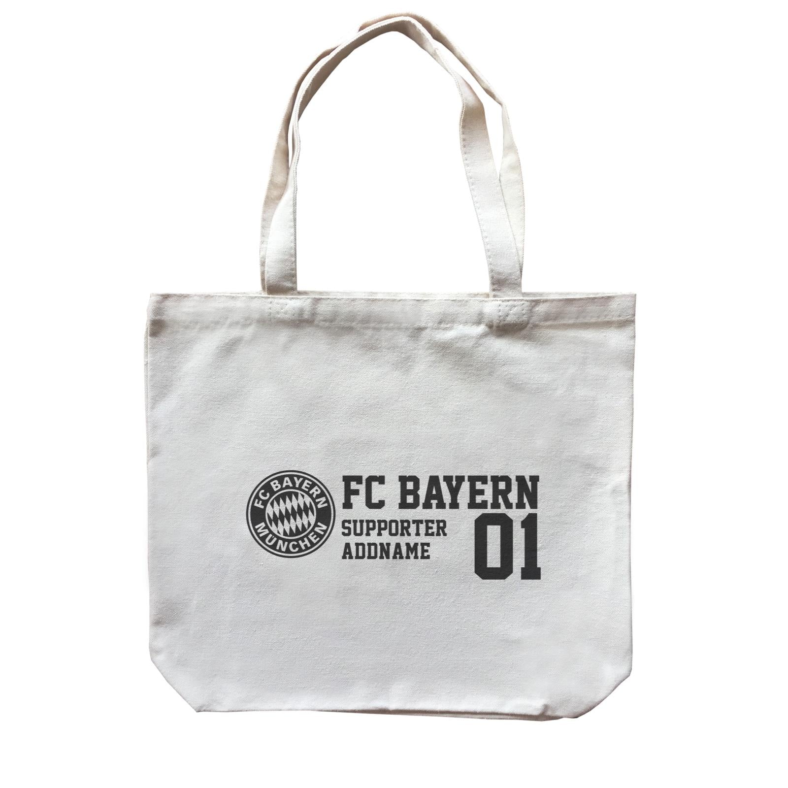FC Bayern Football Supporter Accessories Addname Canvas Bag