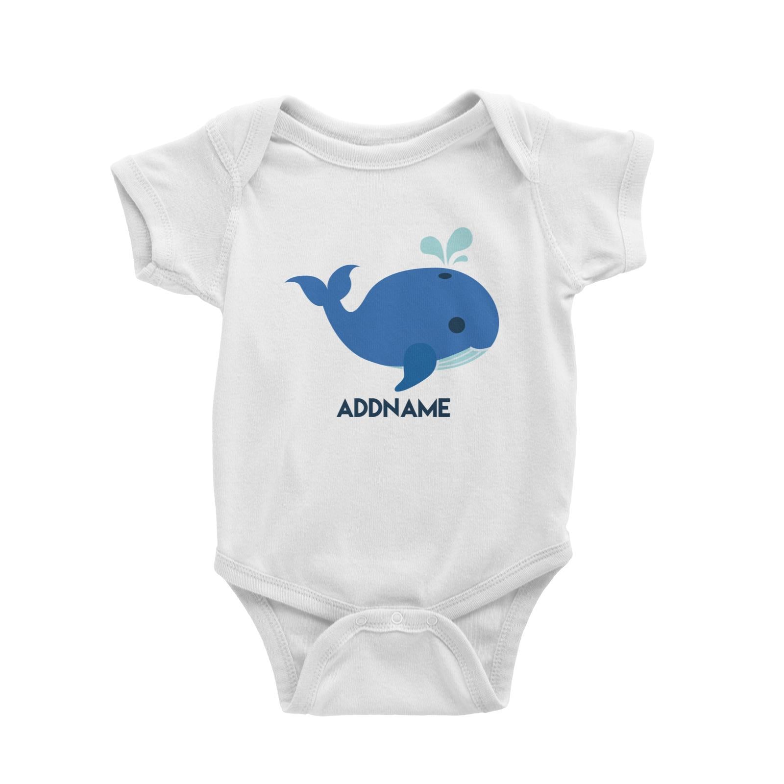 Sailor Whale Addname Baby Romper  Matching Family Personalizable Designs