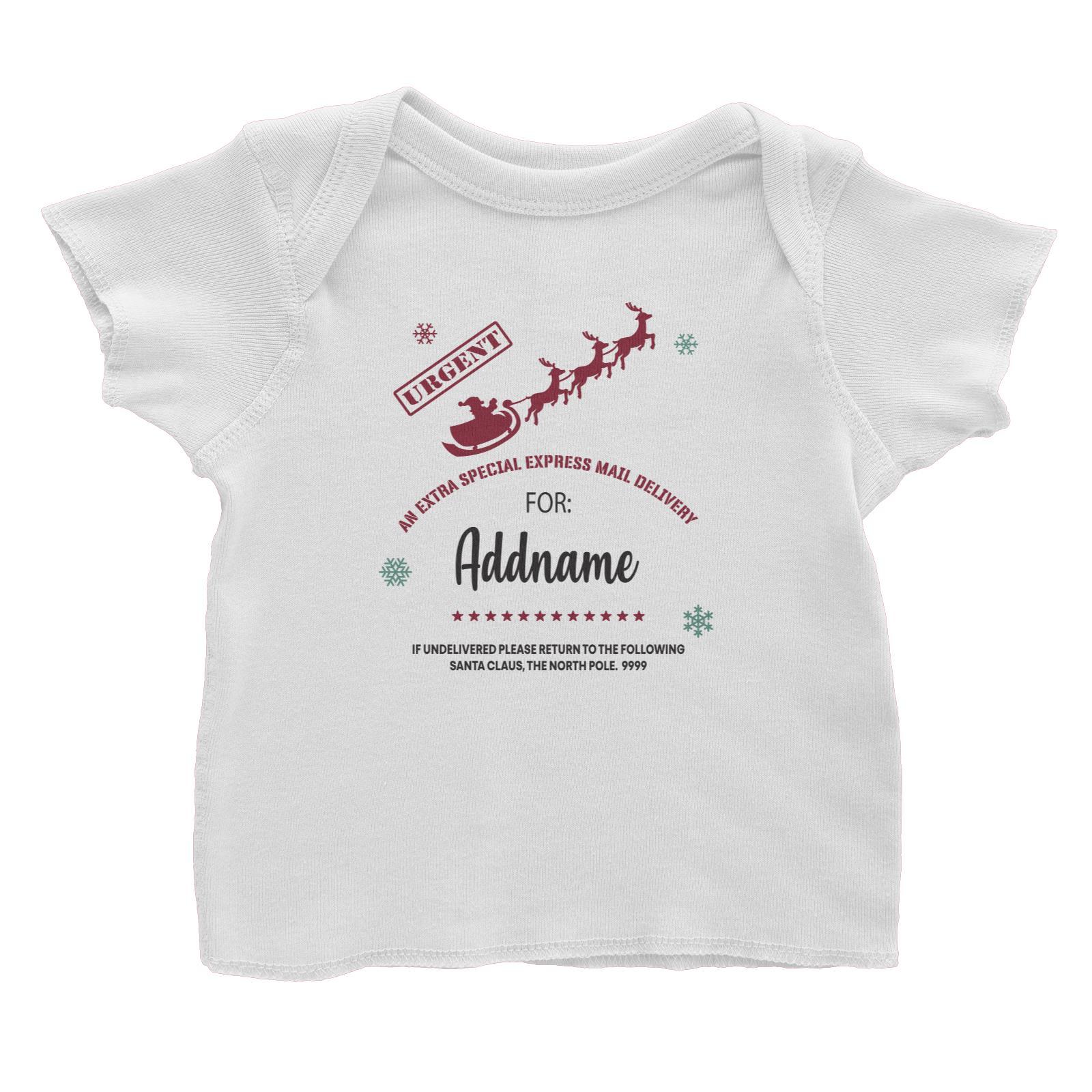 Xmas An Extra Special Express Mail Delivery Baby T-Shirt