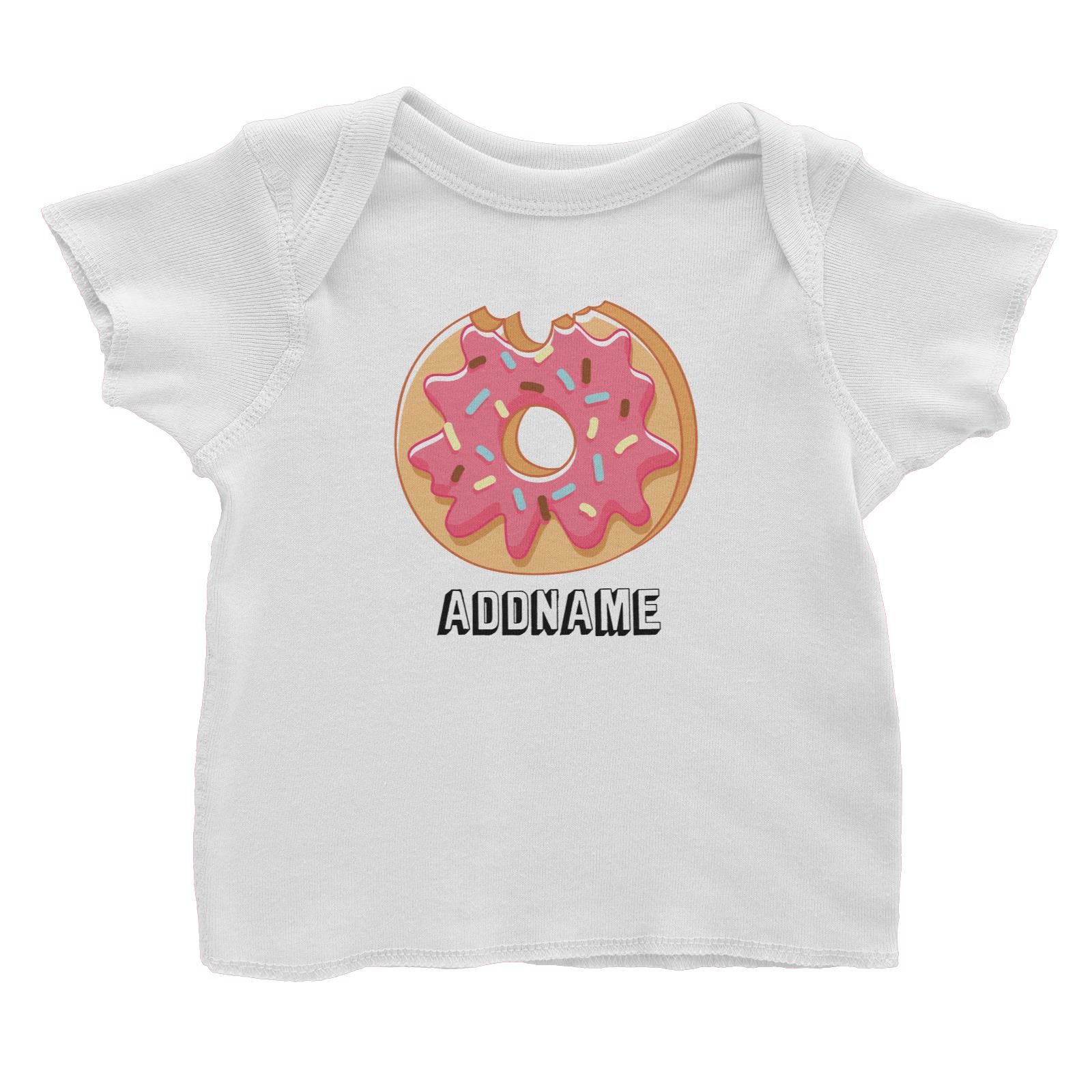 Birthday Unicorn Bitemark Donut Addname Baby T-Shirt