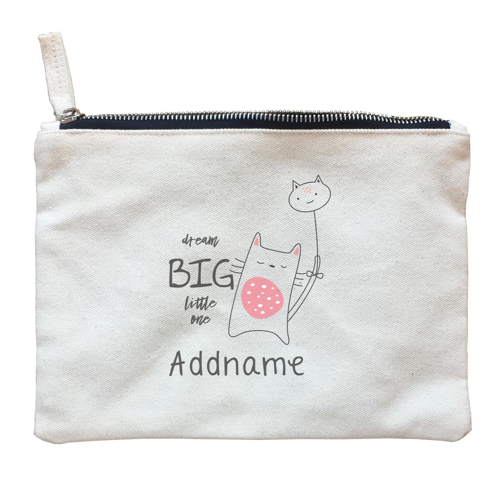 Cute Animals and Friends Series 2 Cat Dream Big Little One Addname Zipper Pouch
