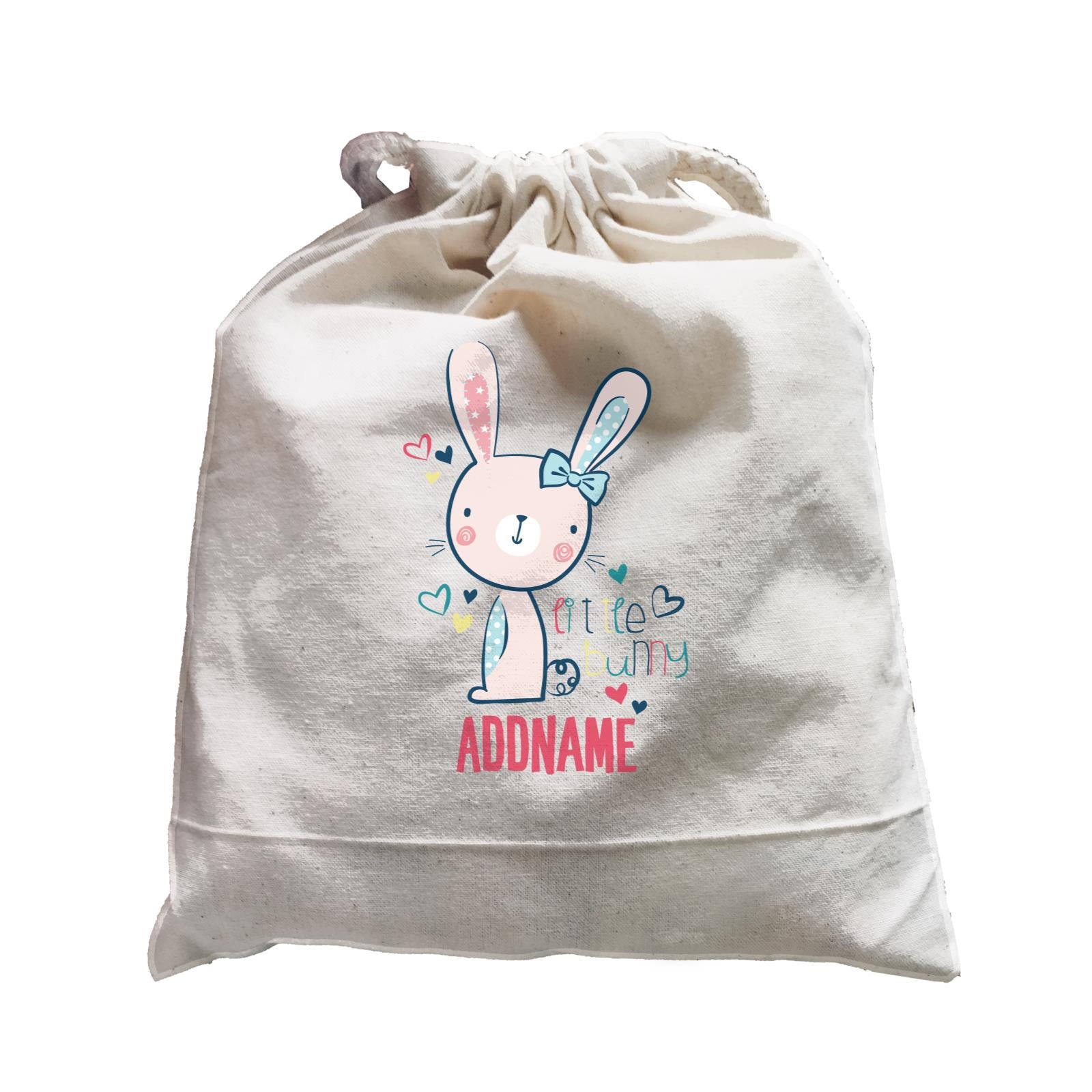 Cool Vibrant Series Cute Little Bunny Addname Satchel