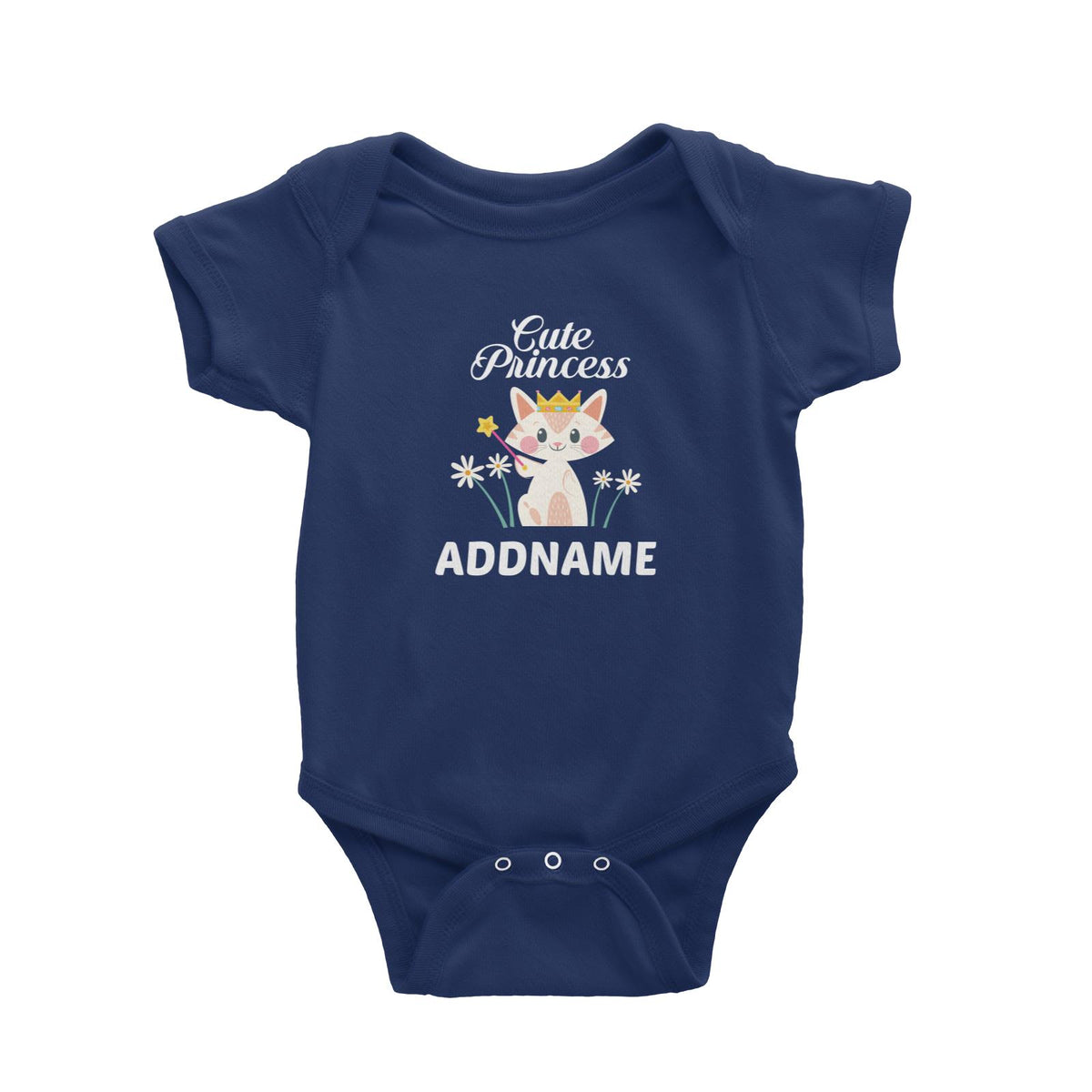 Cute Princess Addname Baby Romper
