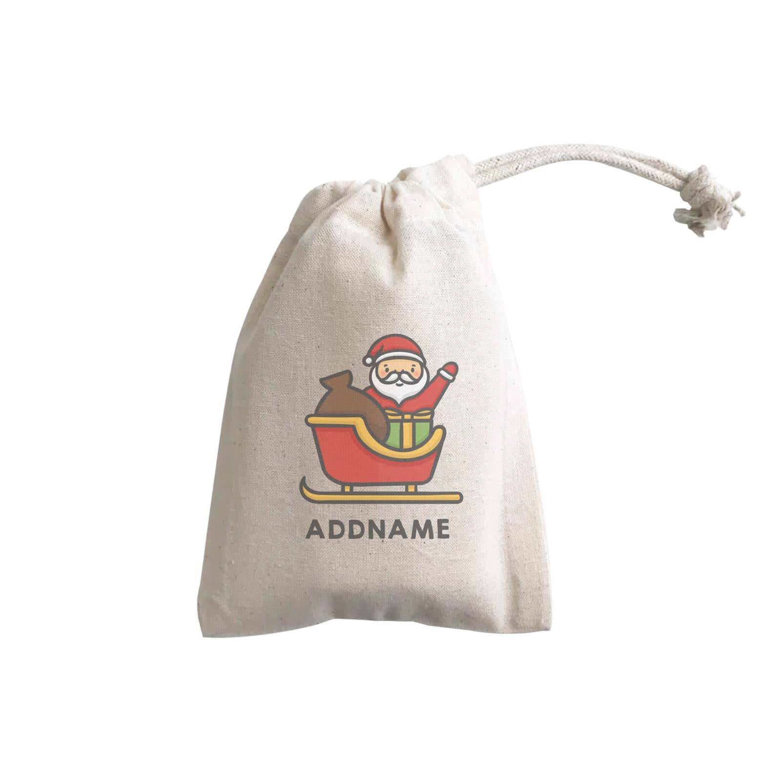 Xmas Cute Santa Addname GP Gift Pouch