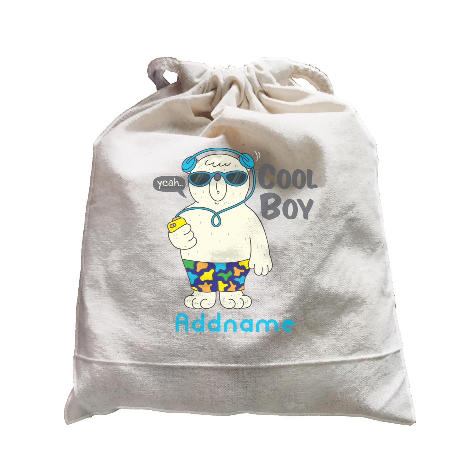 Cool Cute Animals Bear Yeah Cool Boy Addname Satchel