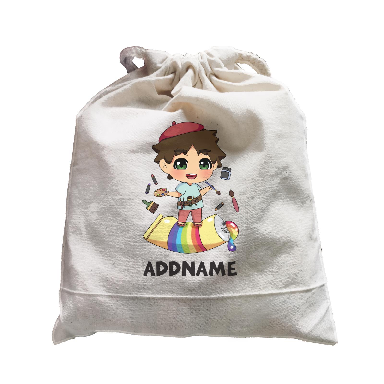 Children's Day Gift Series Artist Little Boy Addname  Satchel