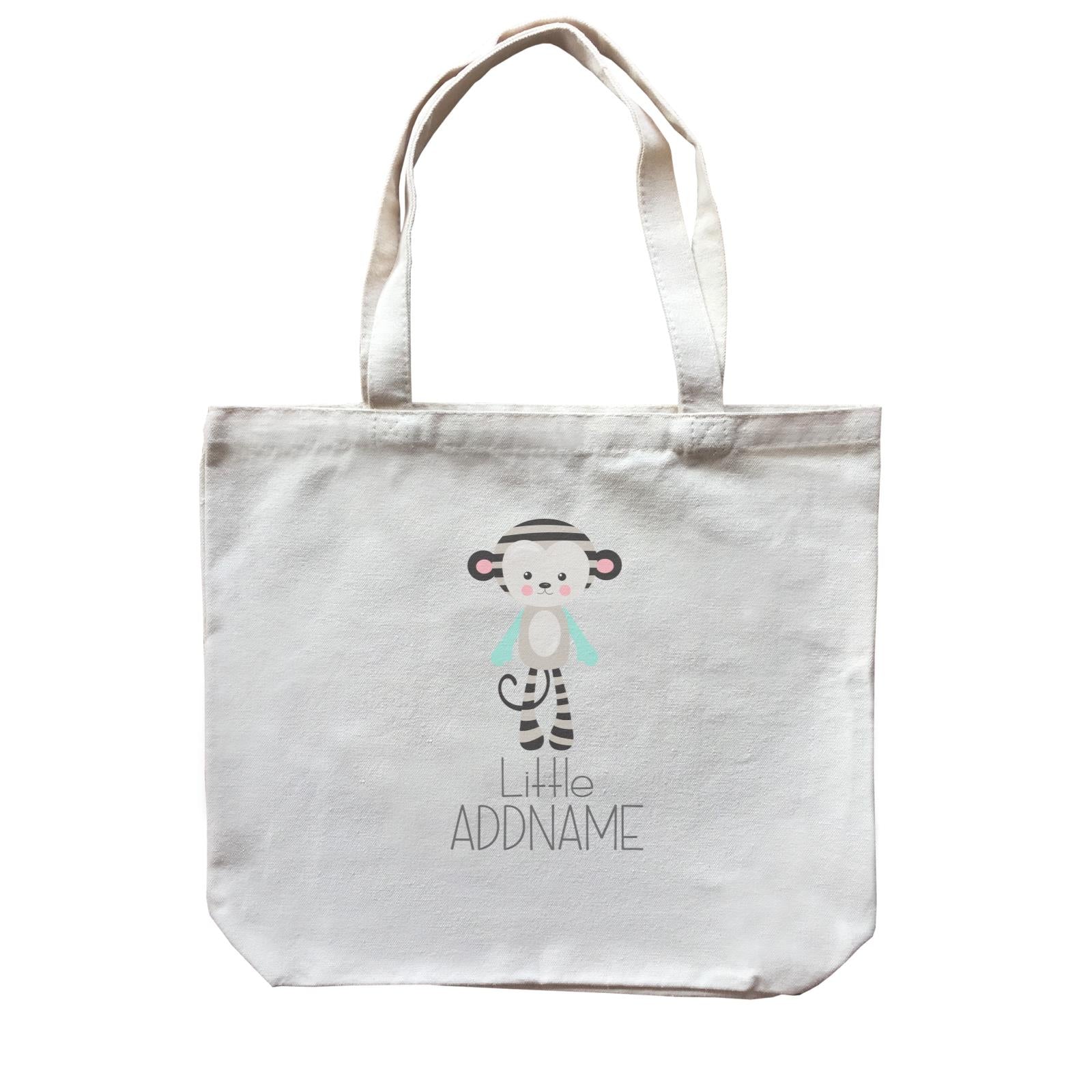 Nursery Animals Little Monkey Addname Canvas Bag