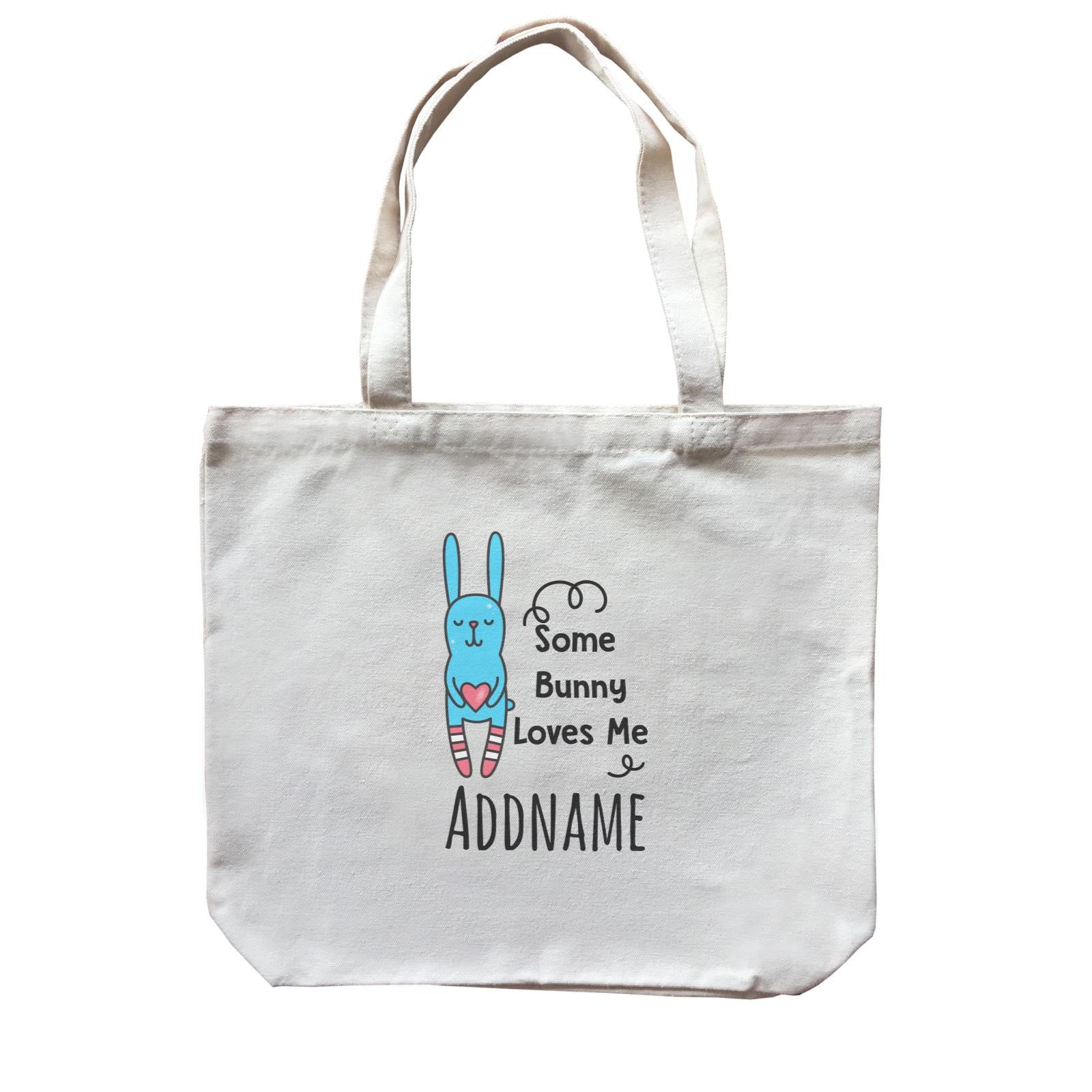 Drawn Baby Elements Some Bunny Loves Me Addname Canvas Bag